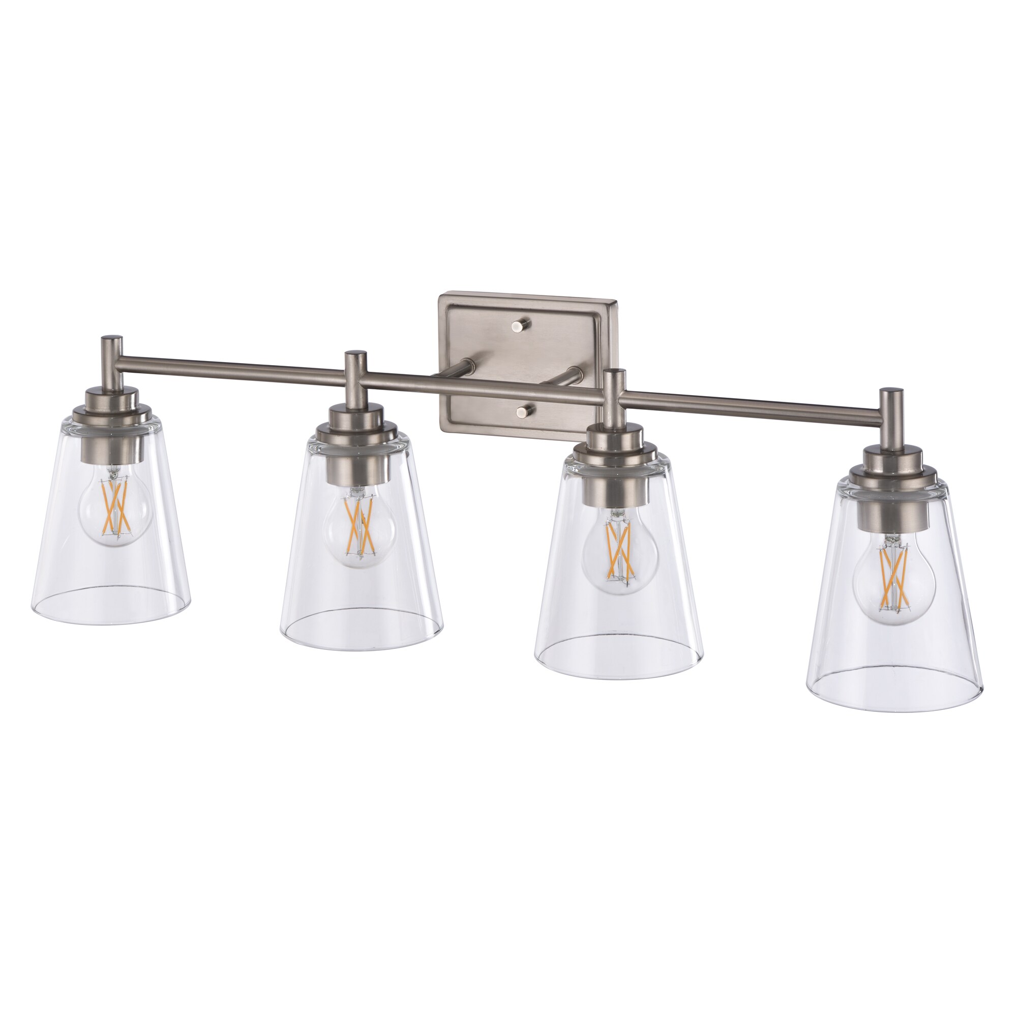 Royal Pacific 4911BN-4 Sarah 31.125-in 4 -Light Steel Modern/contemporary Vanity light