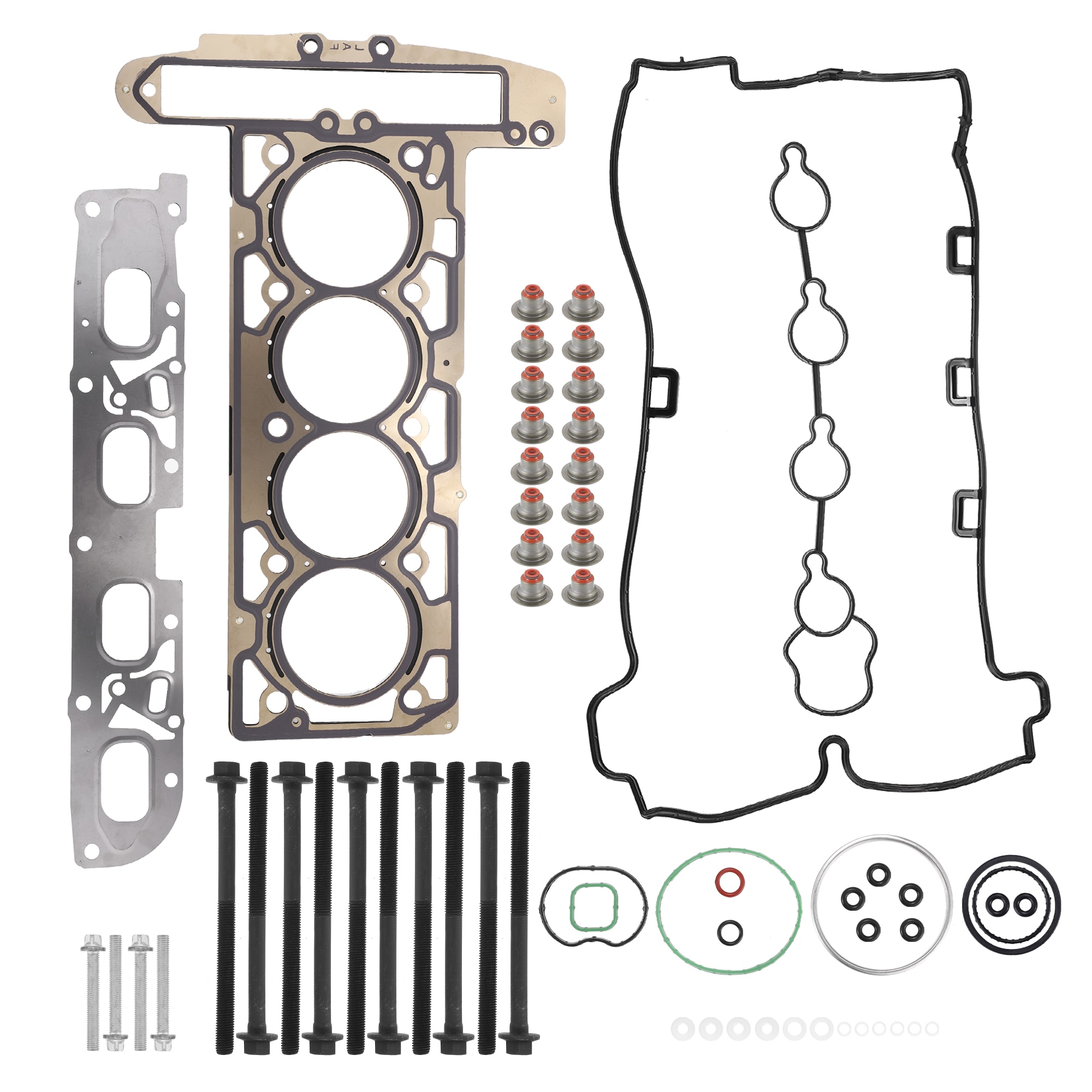 Unique Bargains Cylinder Head Gasket Set Engine Gasket Kit with Head Bolts for Buick Regal LaCrosse for Chevy Equinox for GMC Terrain 2.4L