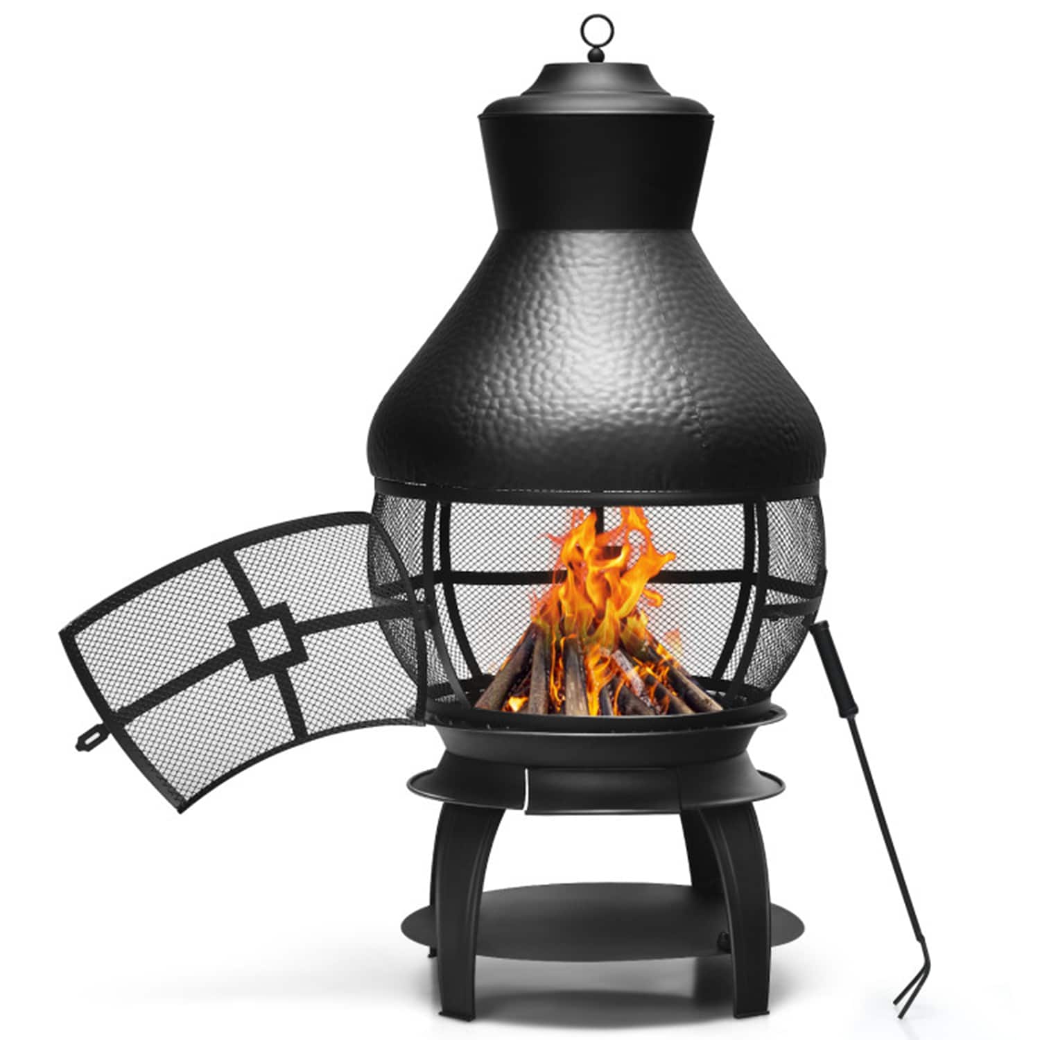 Mondawe 18-in W Round Portable Wood-Burning Fire Pit