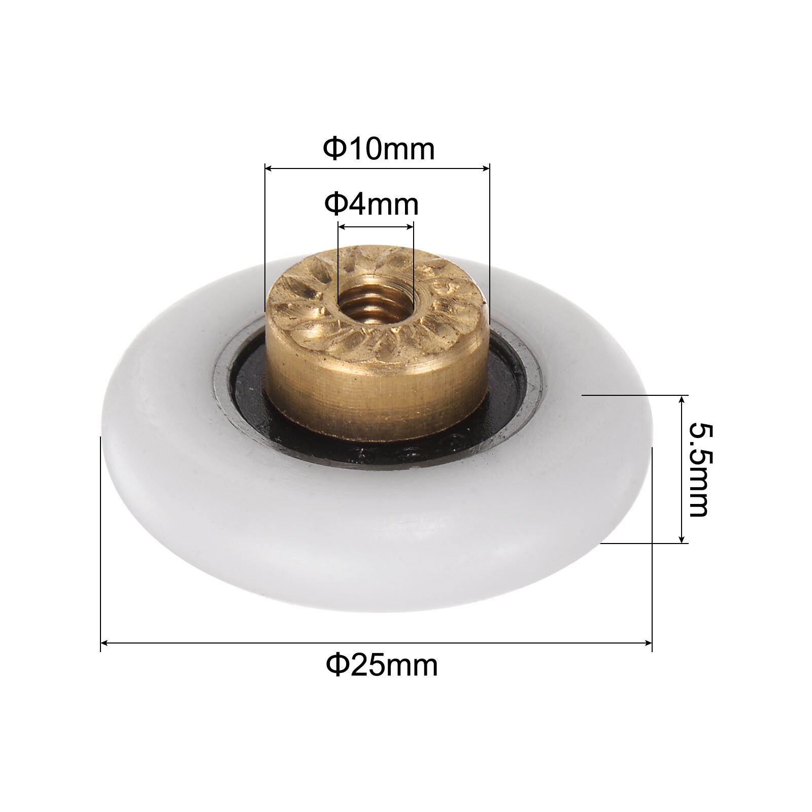 Unique Bargains S25093000UX9353 Tub-Shower-Door-Roller-Ass - View #2