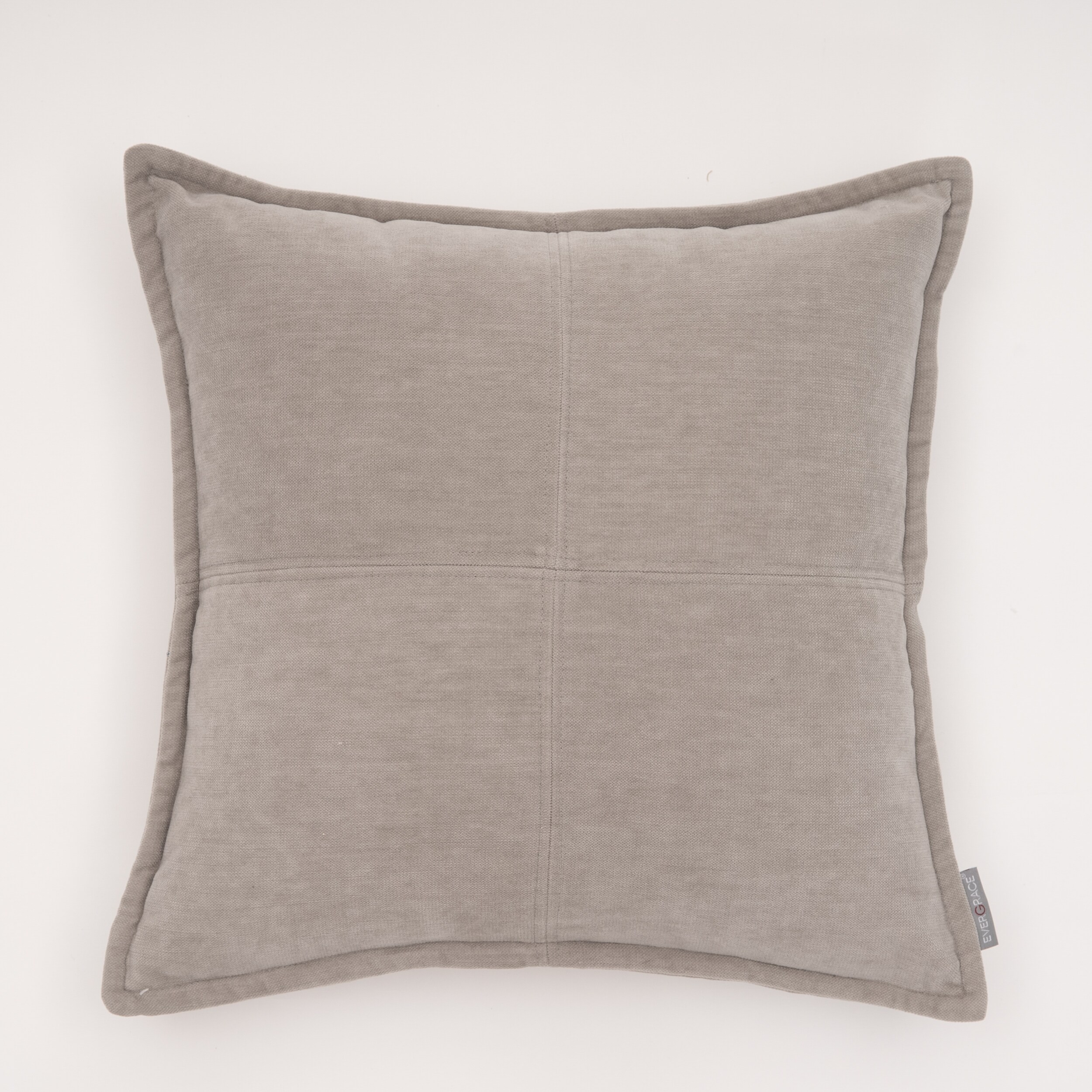 EVERGRACE EG7256180 Lambent 18-in x 18-in Storm Gray Square Indoor Decorative Pillow