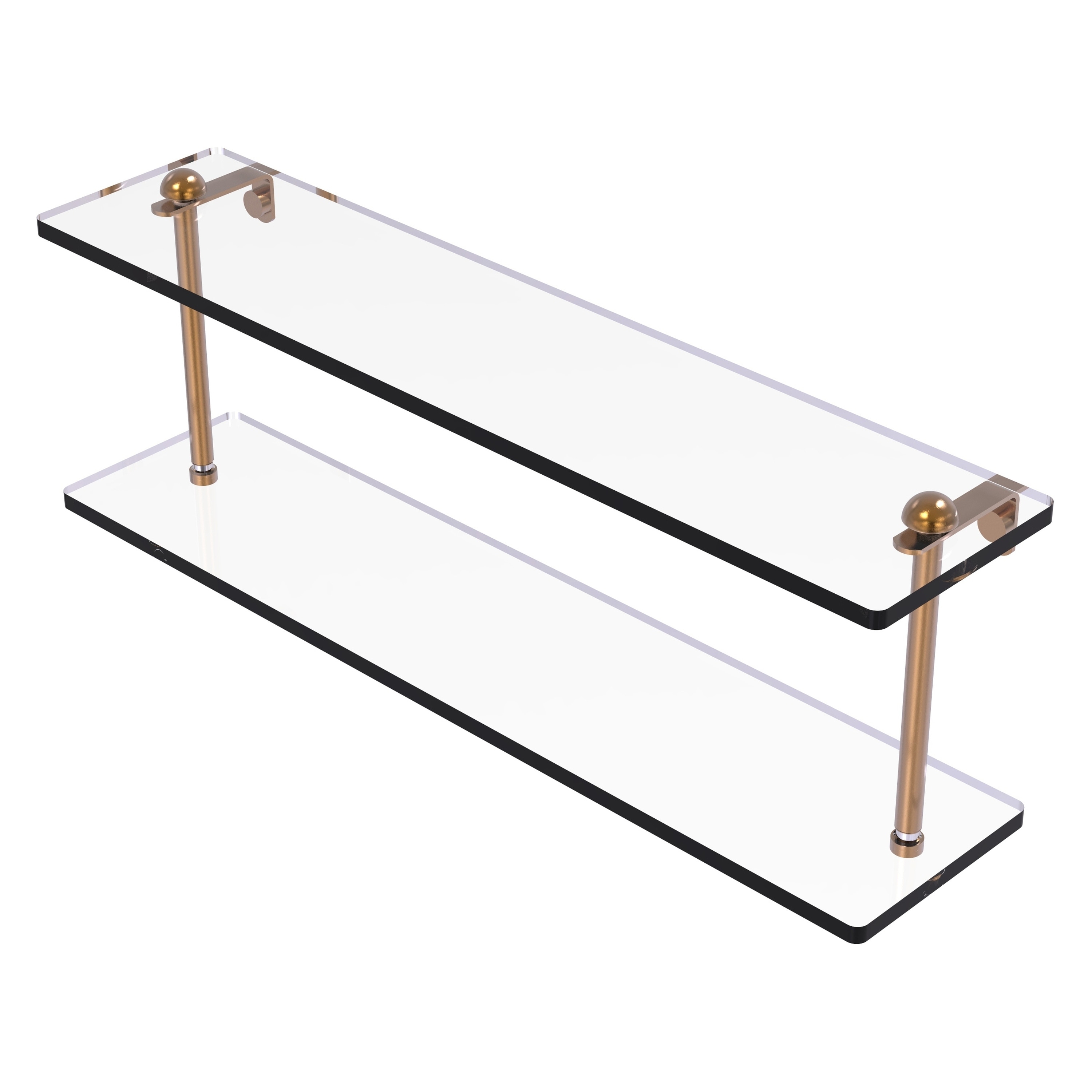 Allied Brass RC-2/22-BBR Brushed Bronze 2 -Tier Wall mount Bathroom Shelf ( 22-in x 8-in x 5-in )