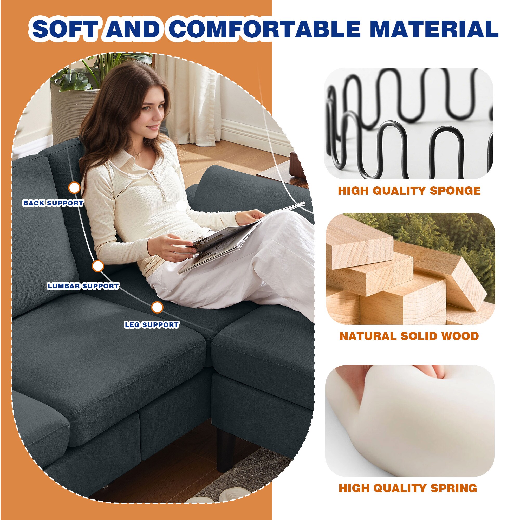 Jarenie YMX3302TW-DG Living-Room-Sets - View #6