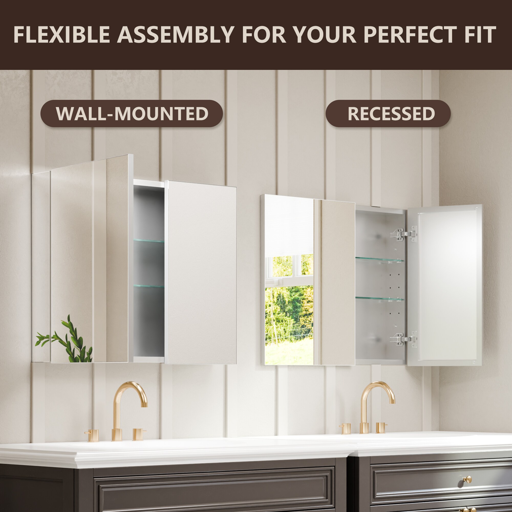 ExBrite KDMC3024V18SL Bathroom-Medicine-Cabinets - View #9