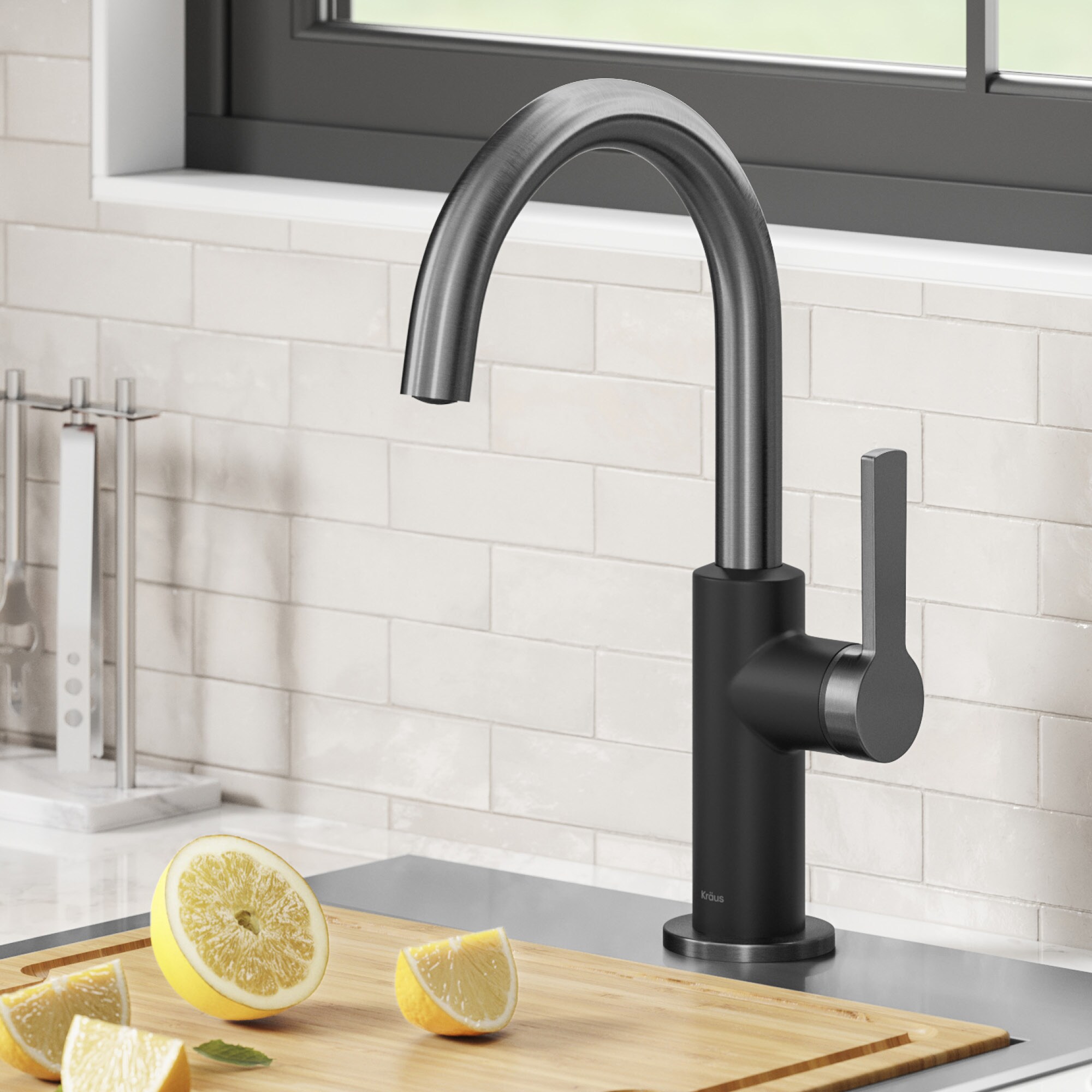 Kraus KPF-2822MBSFSB Kitchen-Faucets - View #2
