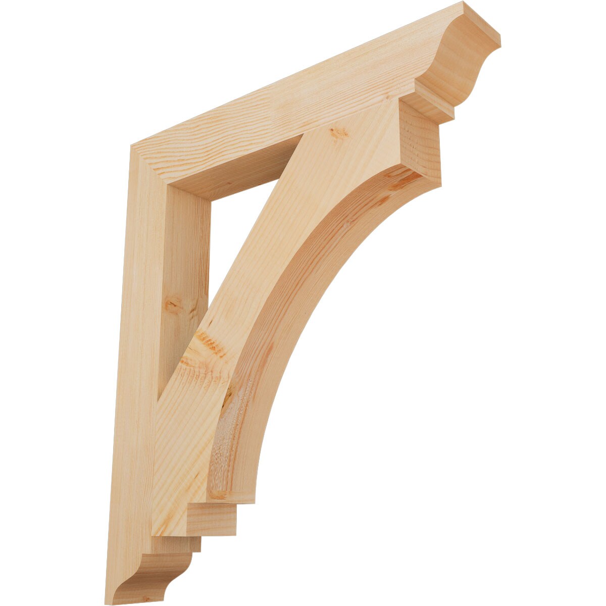 Ekena Millwork BKT04X26X30IMP01SDF Imperial traditional smooth 3-1/2-in x 26-in x 30-in Douglas fir Brown Wood Standard bracket