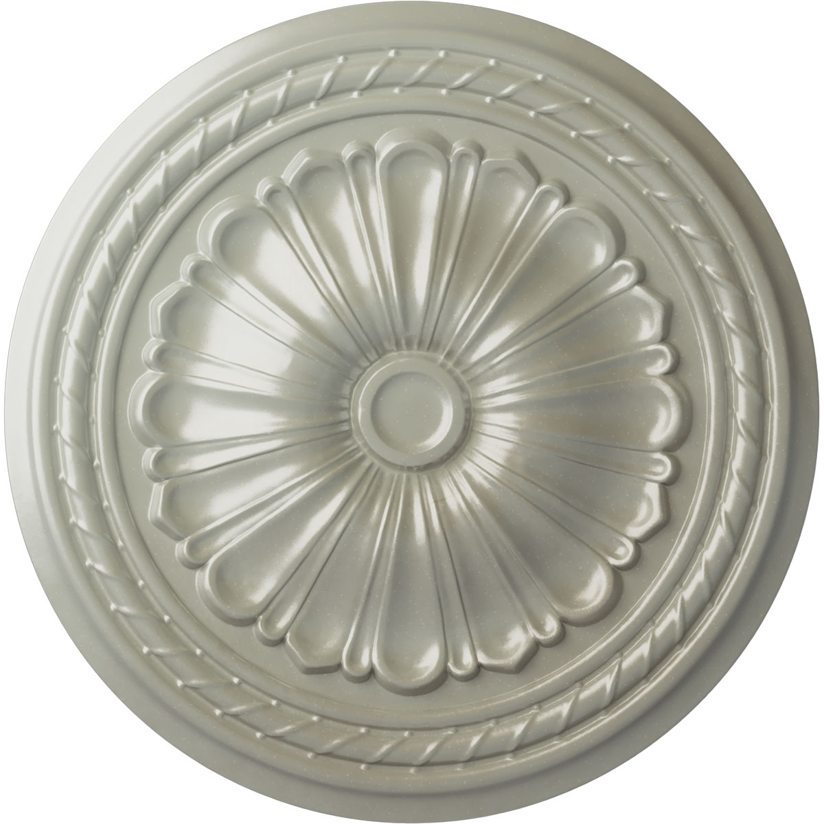 Ekena Millwork CM20ALFCS Alexa 20.5-in W x 20.5-in L Painted Flash Copper Polyurethane Whole Ceiling Medallion