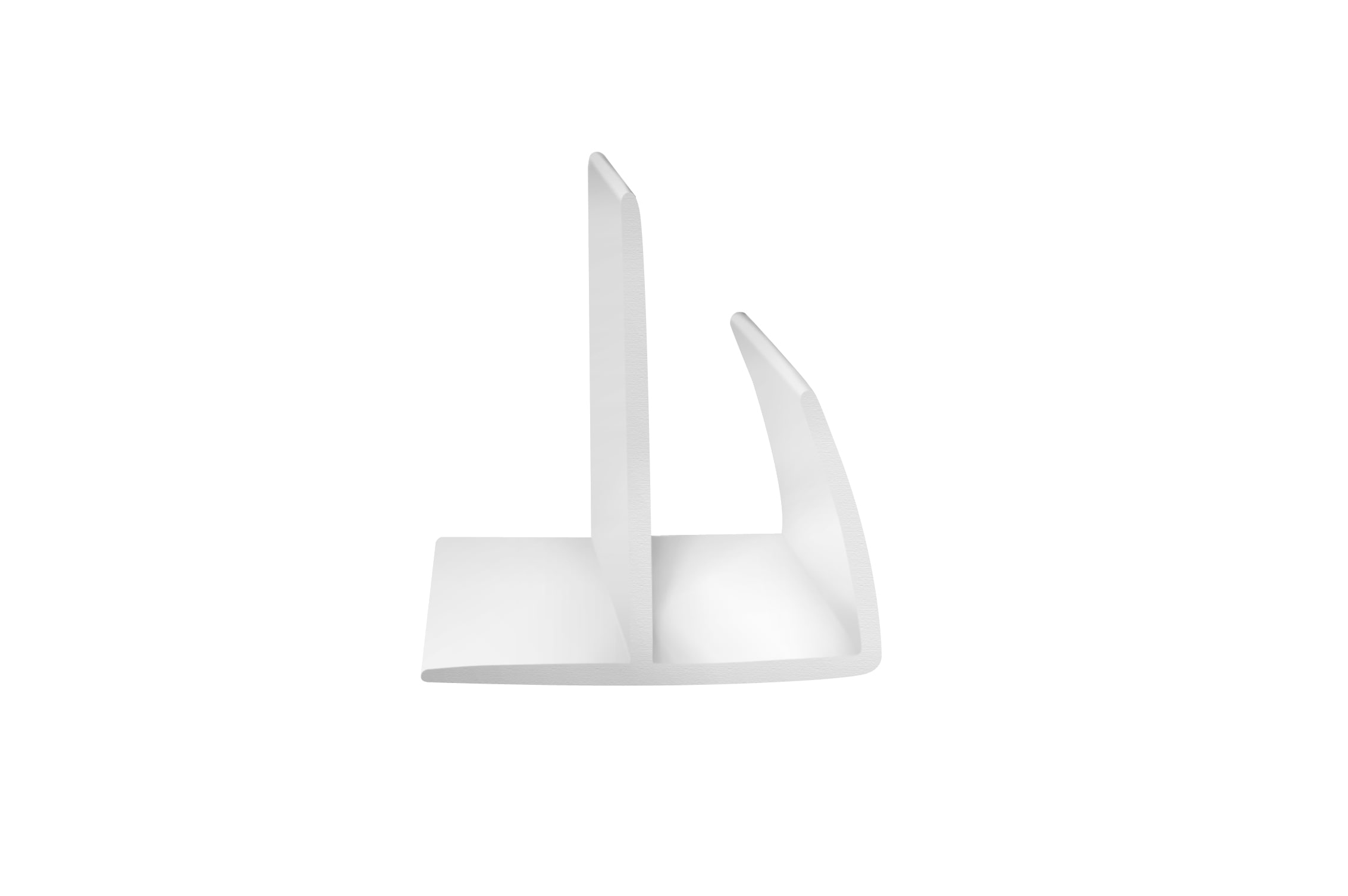 NUDO V-23 1.13-in x 8-ft White Finished PVC Inside/Outside Corner Wall Panel Moulding