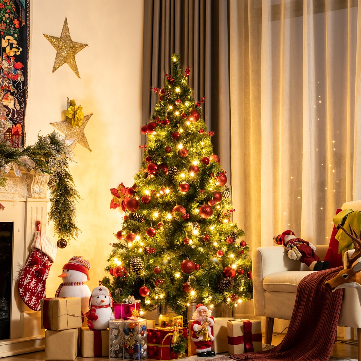 WELLFOR CM-HFY-23613US Artificial-Christmas-Trees - View #6