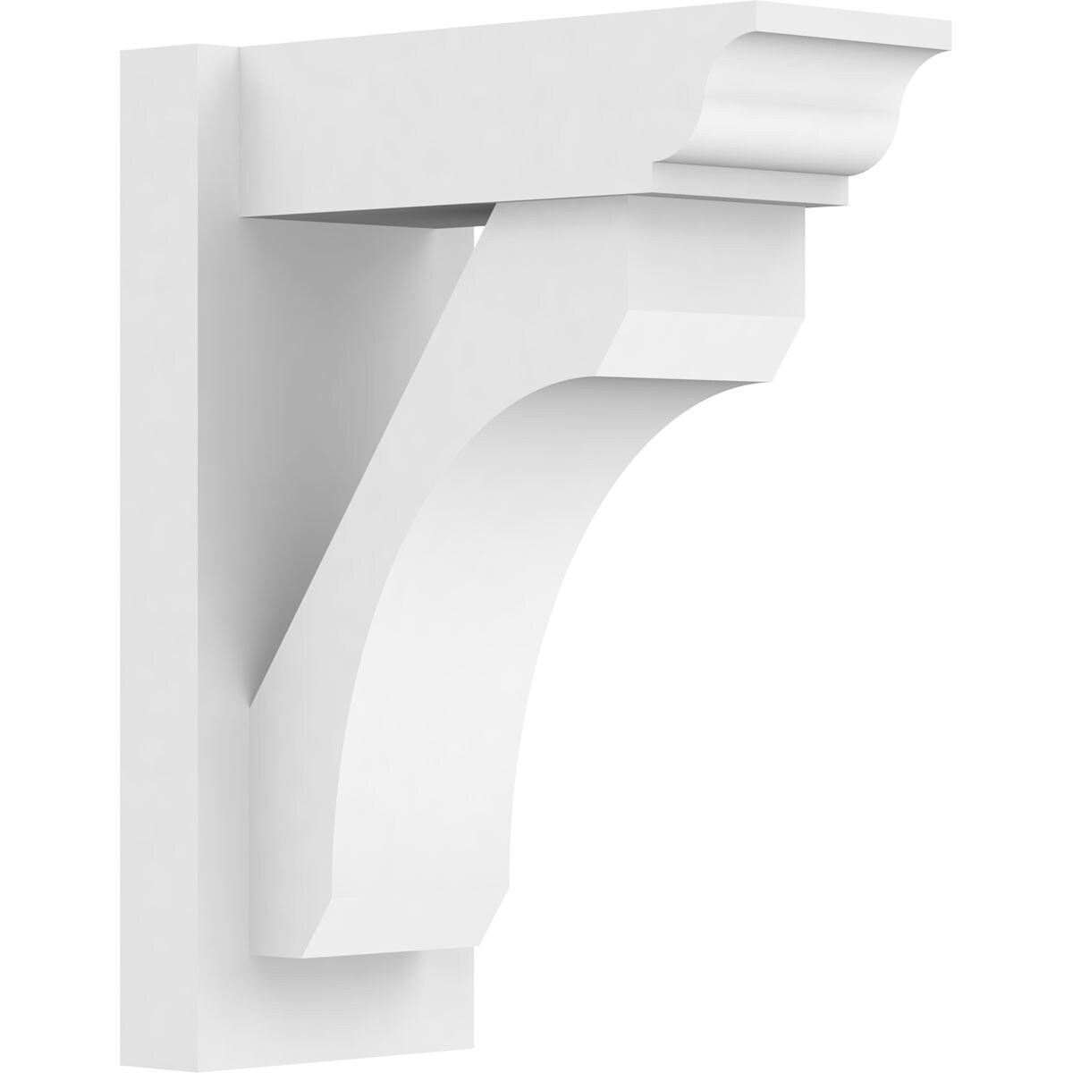 Ekena Millwork OUTP07X14X18LEC01 7-in W X 14-in D X 18-in H Legacy Architectural Grade PVC Outlooker with Traditional Ends