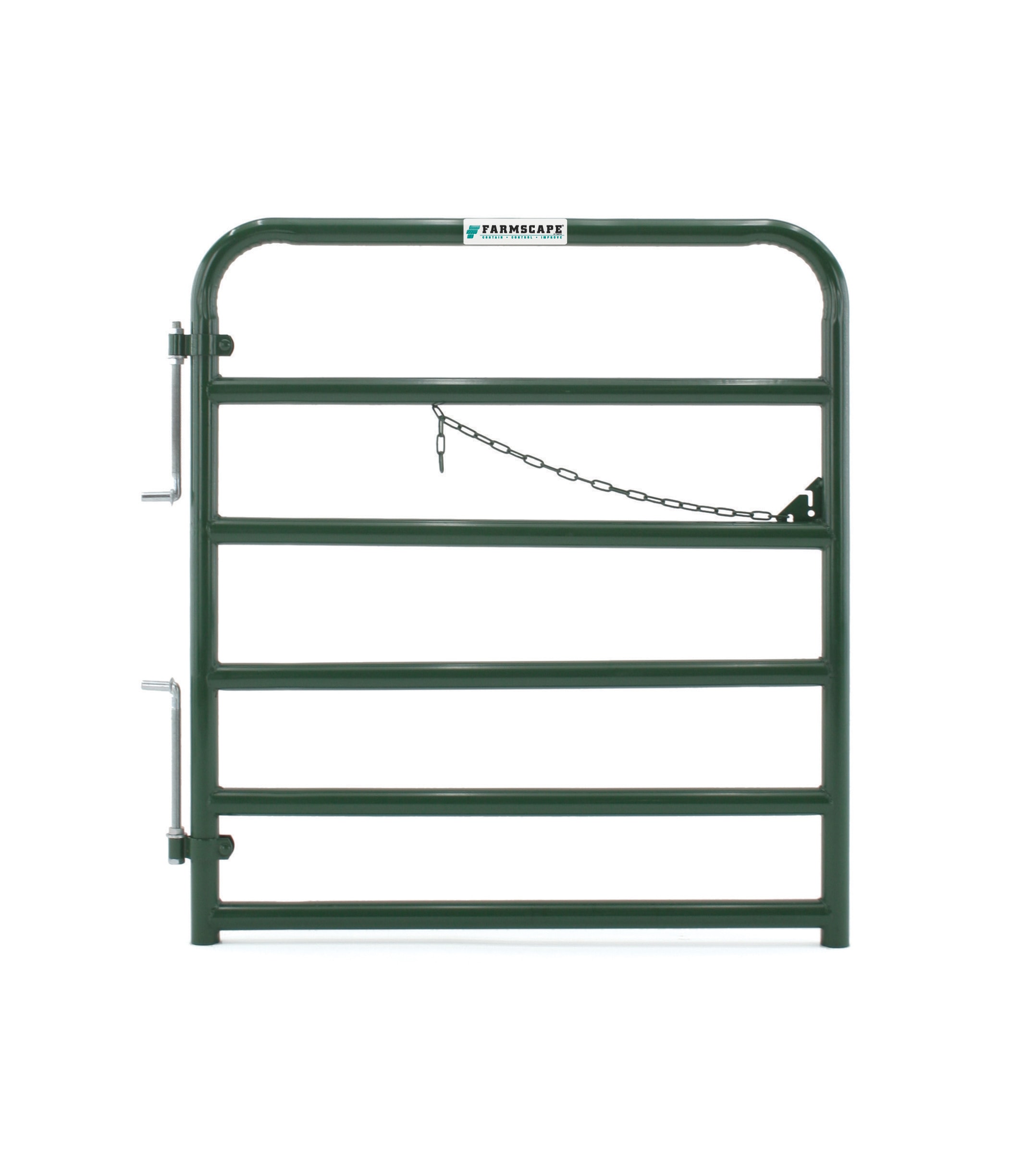 Tarter 2GG4 4-ft H x 4-ft W Green powder over e-coat Steel Farm Corral Fence gate