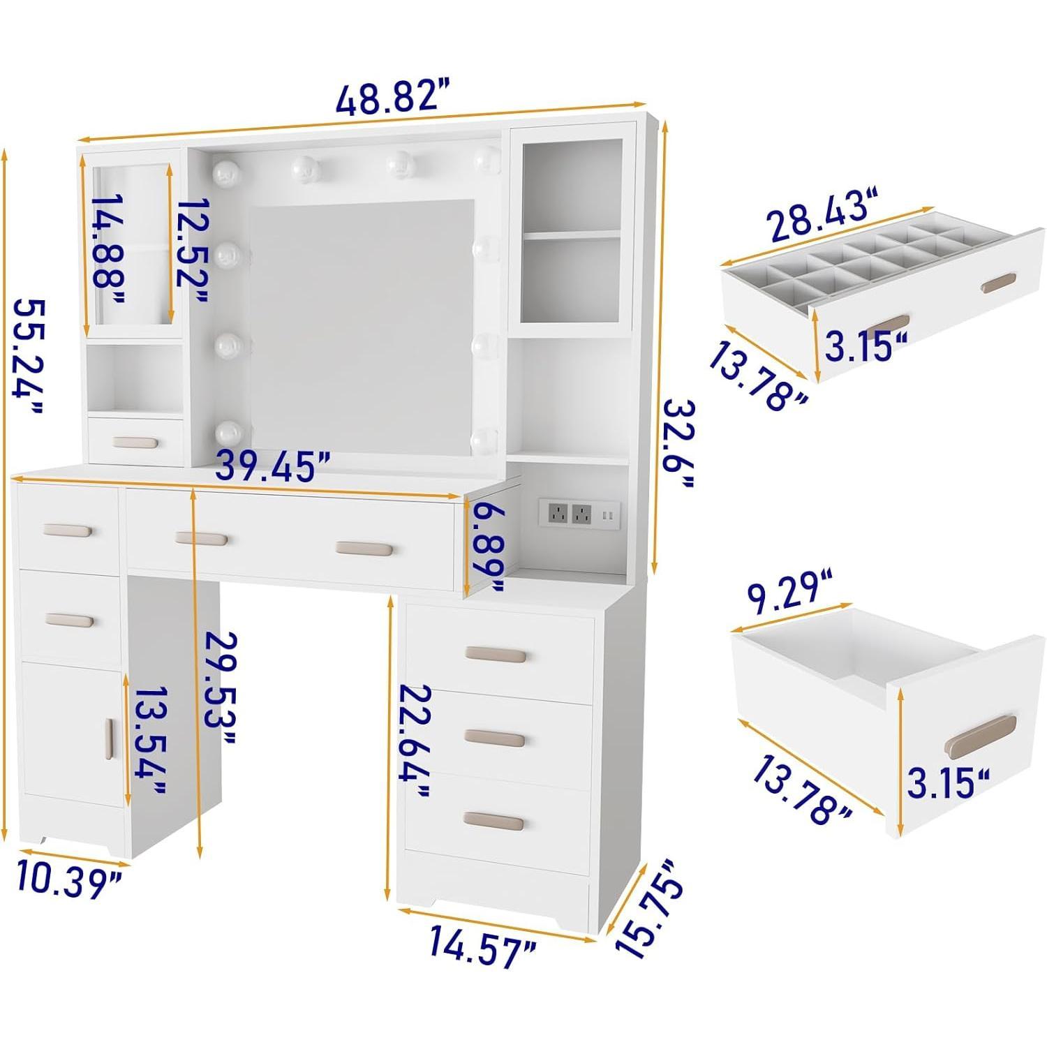 DYHOME LW-HKVT-CC01-WH Bedroom-Vanities - View #6