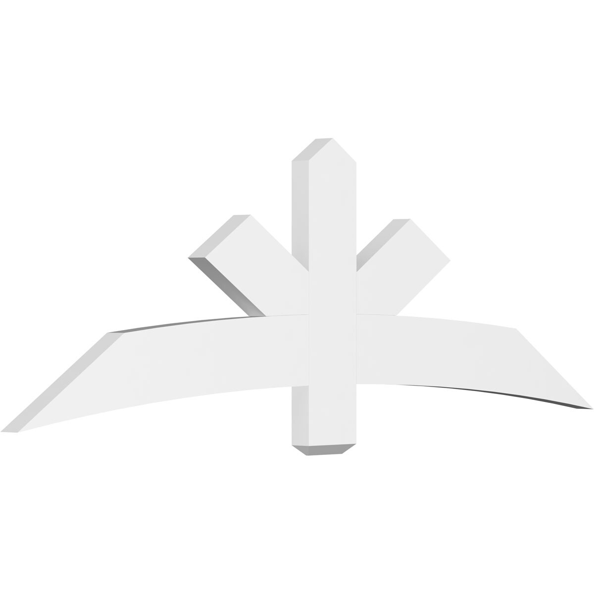 Ekena Millwork GBP072X24X0206ALB00 Alberta White PVC Gable bracket