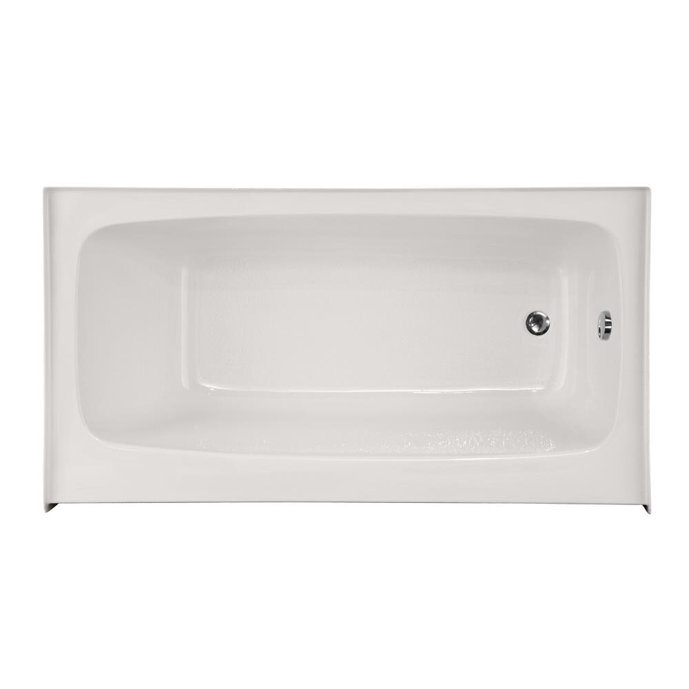 Hydro Systems REG7232ATO-WHI-RH Studio Collection 32-in W x 72-in L White Acrylic Rectangular Right-Hand Drain Alcove Bathtub