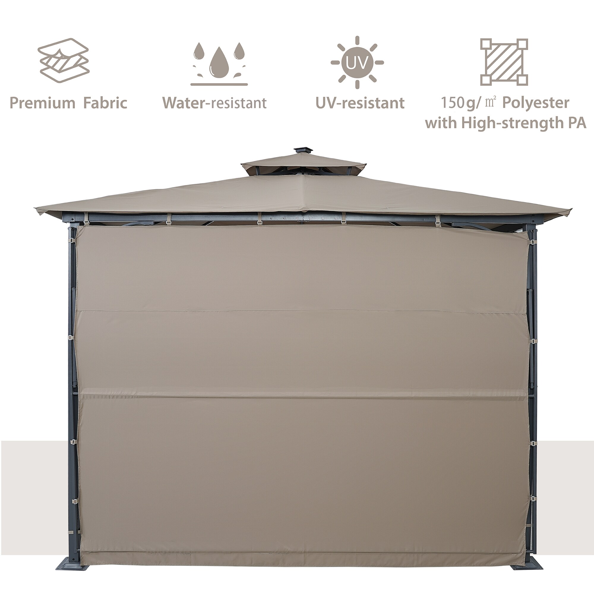 ModernLuxe L-WF280541AAD Wood-Resin-Gazebos - View #6