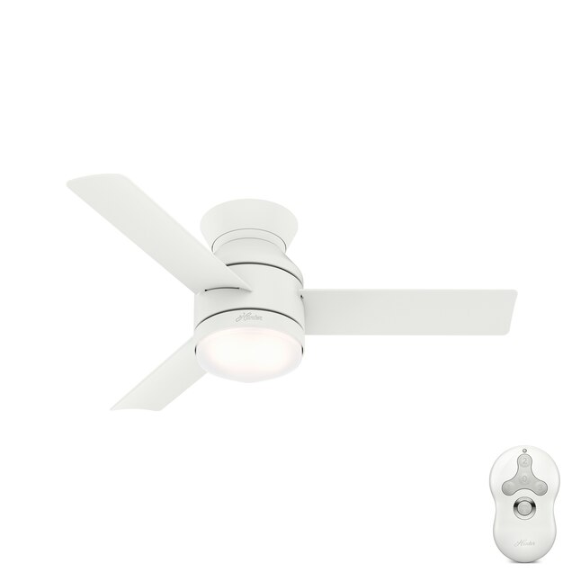44 Inch Indoor Ceiling Fan W/ LED Light Kit Blades Flush Mount Home White NEW 44 Inch Indoor Ceiling Fan W/ LED Light Kit Blades Flush Mount Home White NEW