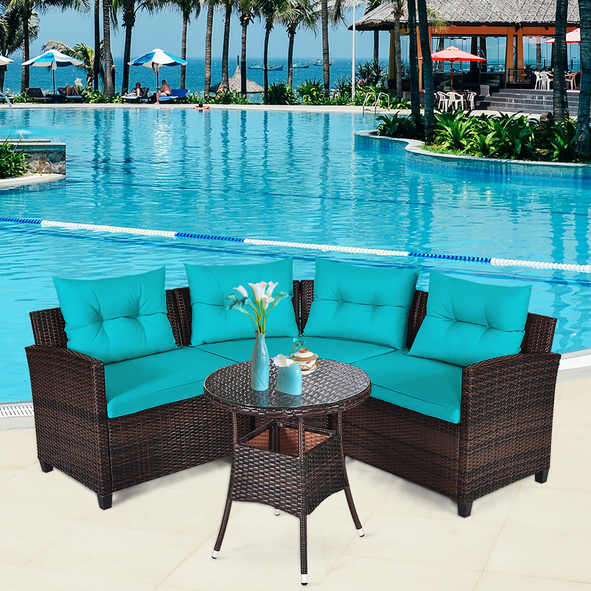 Costway HW66920TU+ Patio-Conversation-Sets - View #9