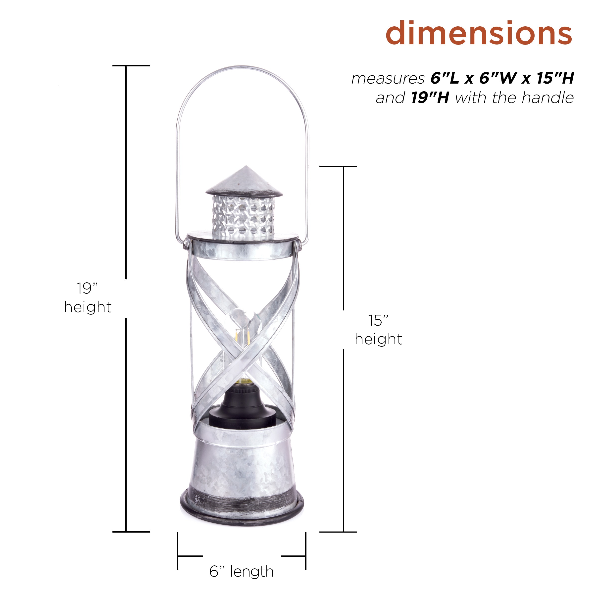 Alpine Corporation OAB140HH-S-SL Outdoor-Decorative-Lanterns - View #3