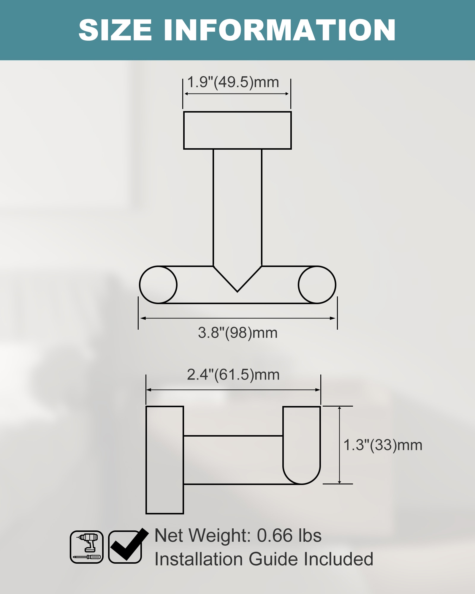 WOWOW 483307RB Robe-Hooks - View #7