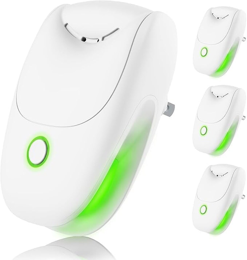 Afoxsos  Plug in Air Ionizers 4 Pack Two Speed Quiet Negative Ion Air Purifier Mini Air Ionizers for Home Bedroom Office Kitchen Portable Odor