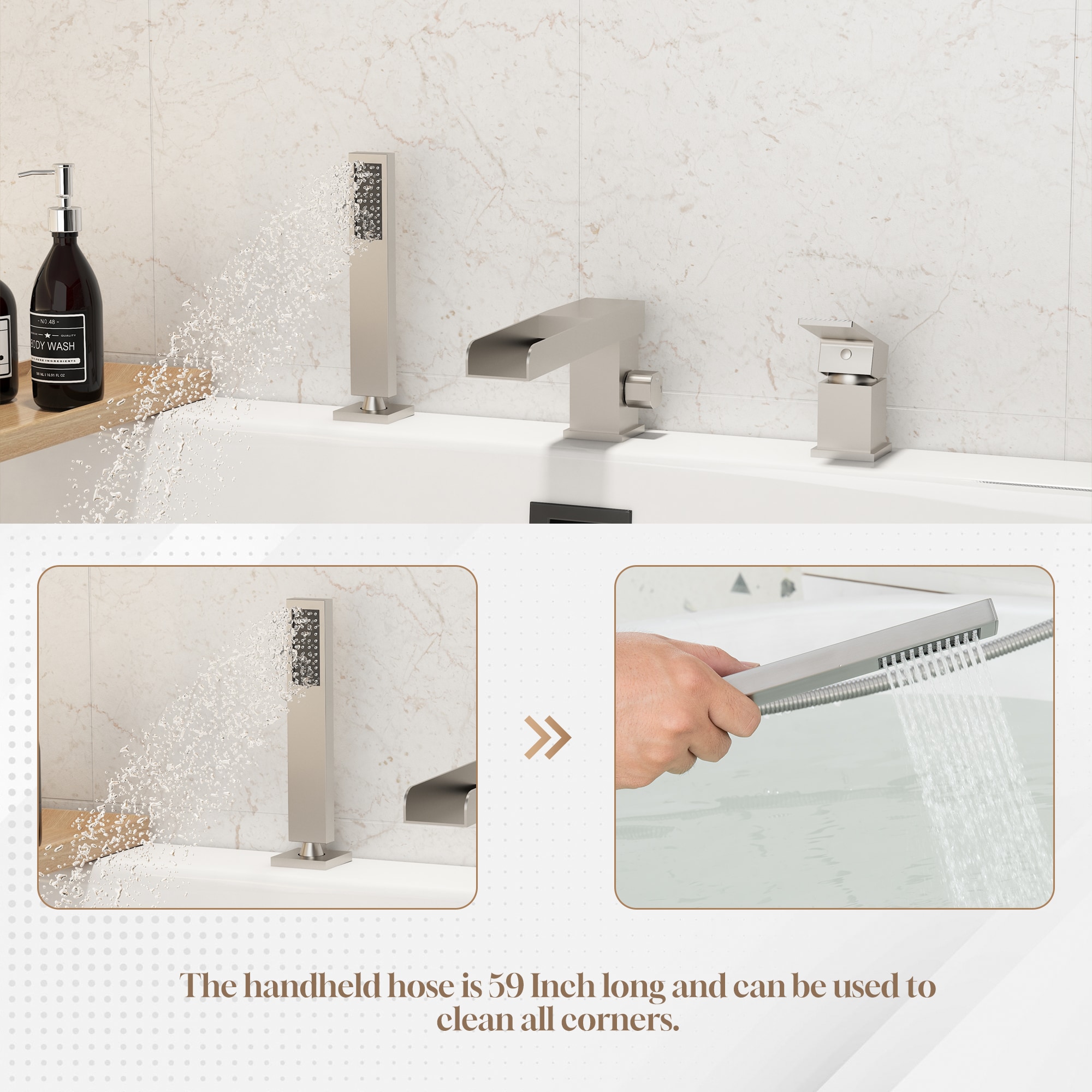 CASAINC CA-H4342-BN Roman-Tub-Faucets - View #8