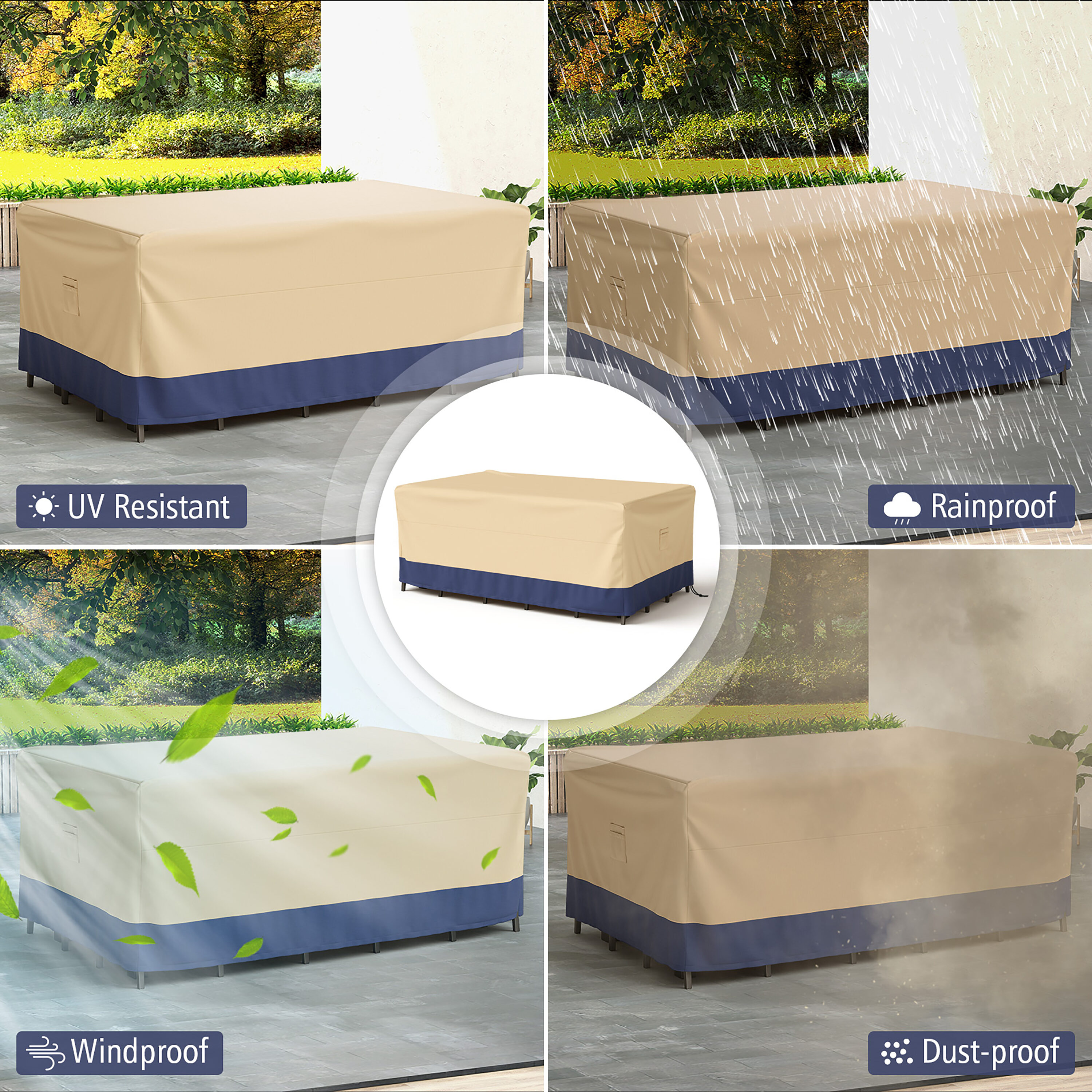 Costway NP10784 Patio-Furniture-Covers - View #5