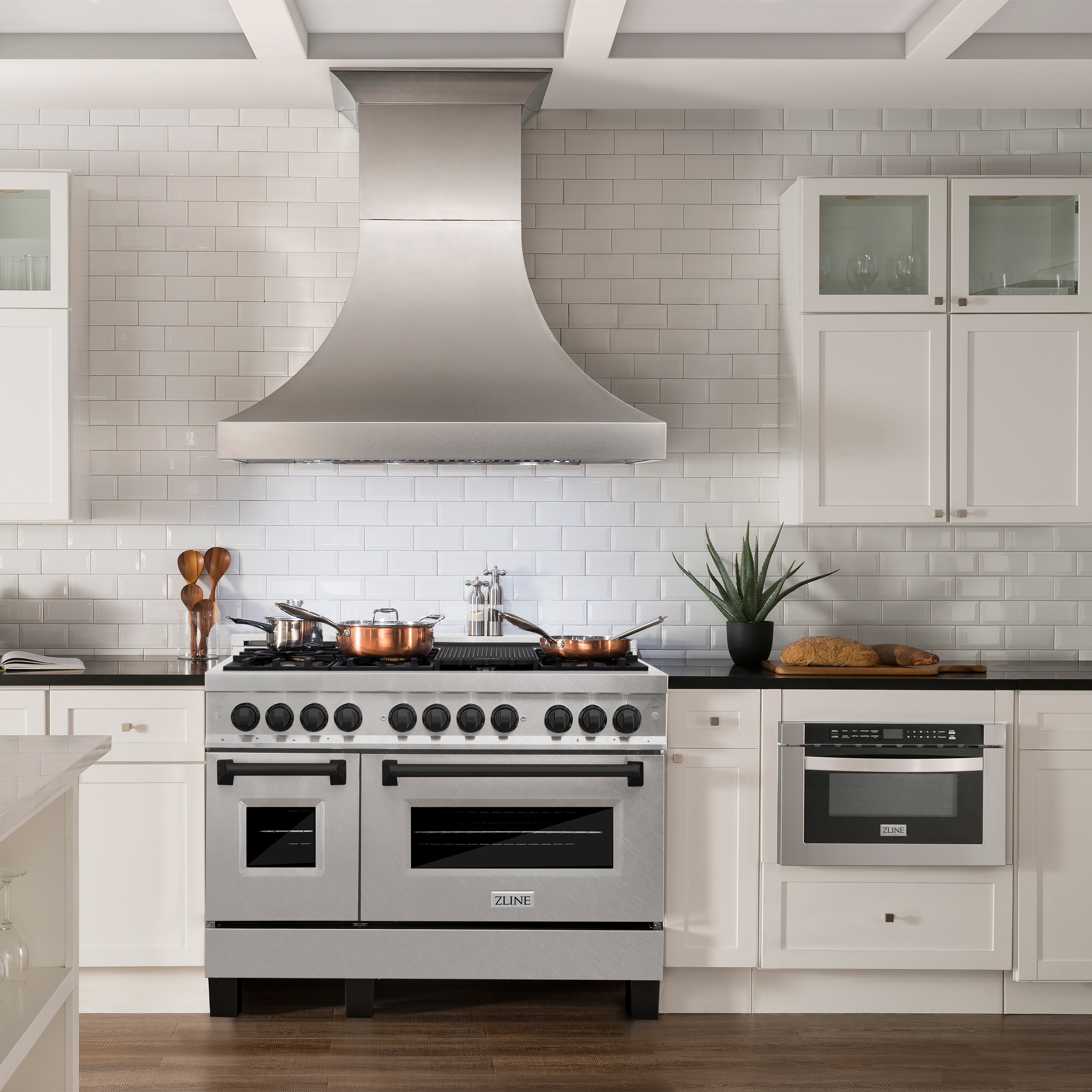 ZLINE KITCHEN & BATH RASZ-SN-48-MB Double-Dual-Fuel-Ranges - View #6