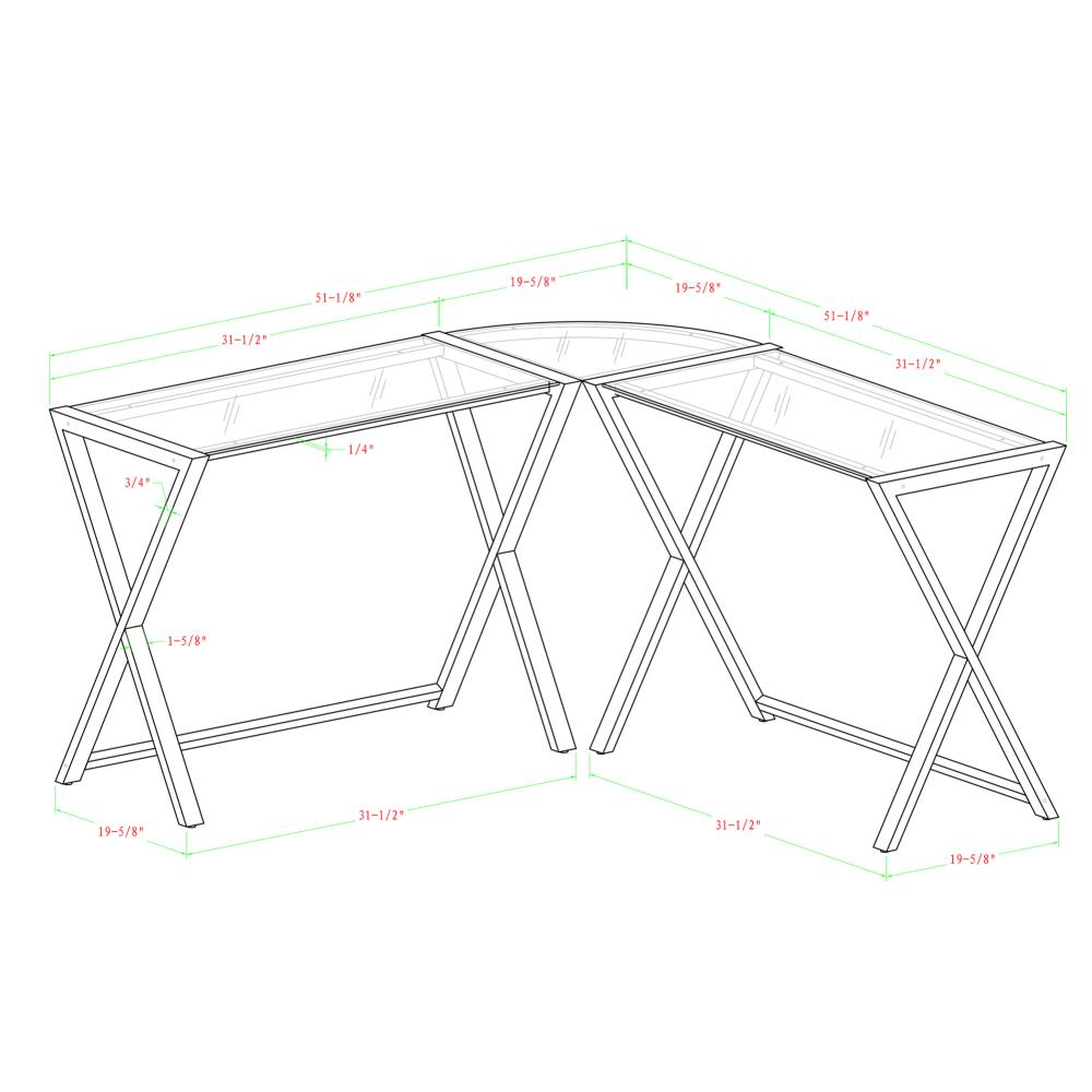 Walker Edison LW51X29B desks - View #5