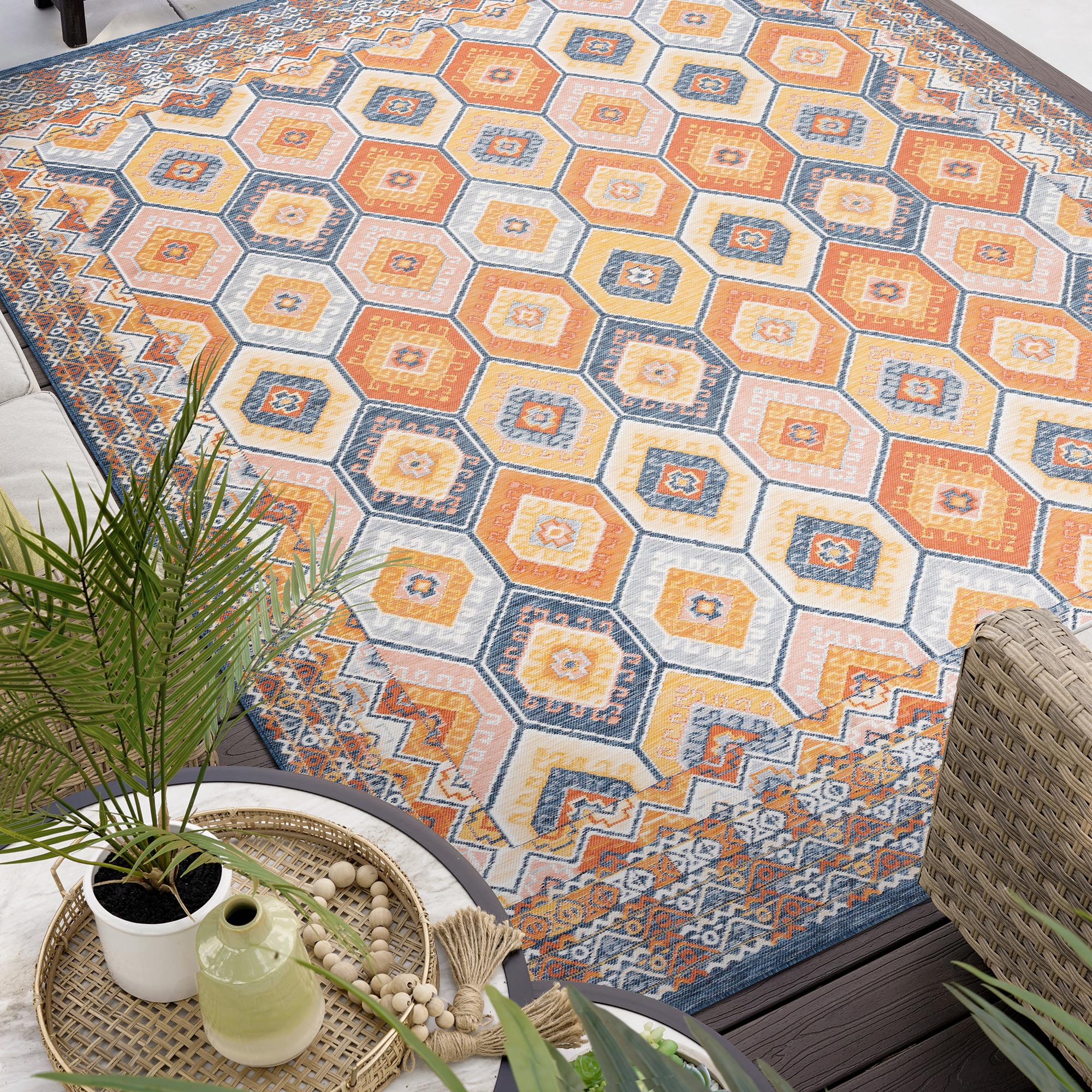 Tayse FLO1001 2X8 rugs - View #9