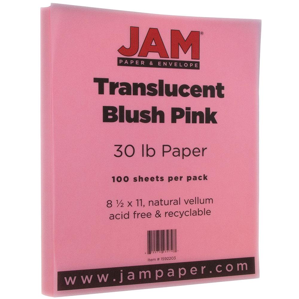 Jam Paper 3Drug Translucent Vellum Mini Envelopes - 2 5/16 x 3 5/8 - Primary Red - 25/Pack