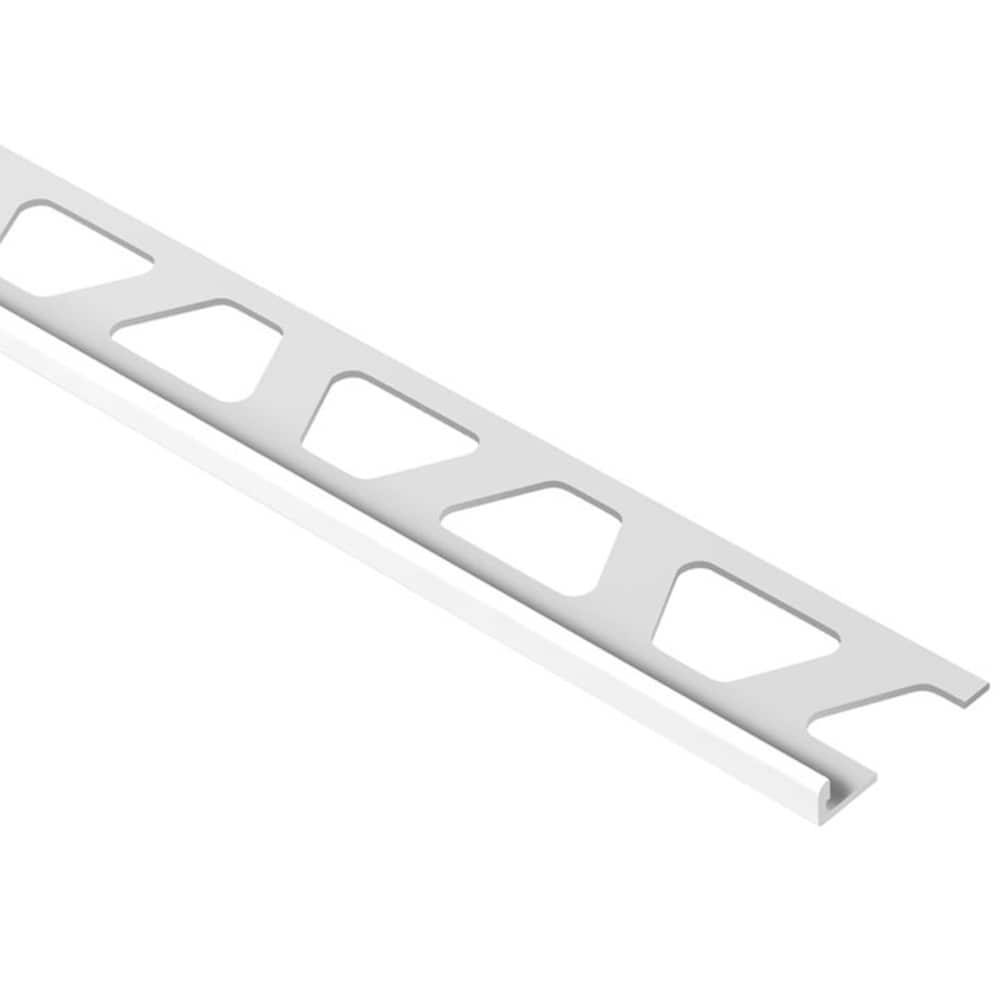 Schluter Systems Jolly P 0188 In W X 985 In L Bright White Pvc L Angle Tile Edge Trim Bw45 At 8165