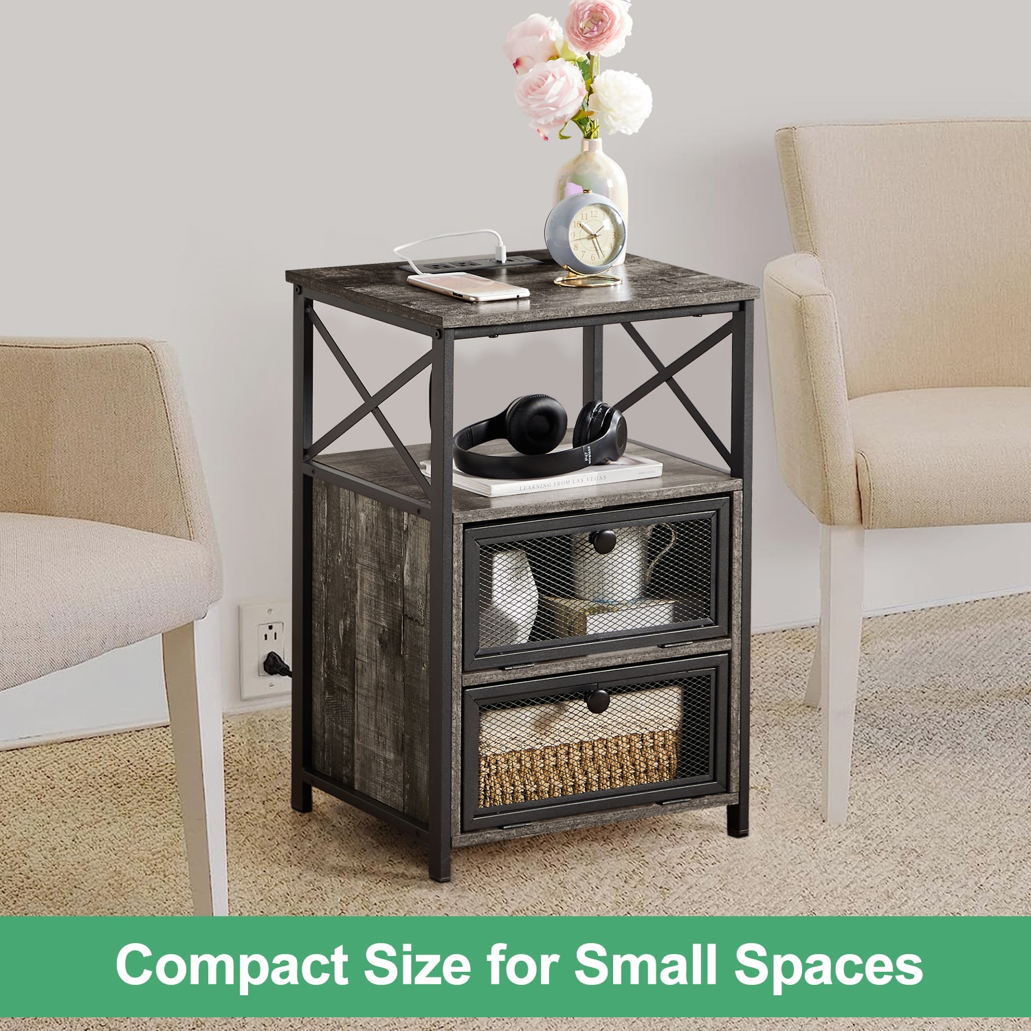 Vecelo LOE-XF-NS23-OS-A2 nightstands - View #4
