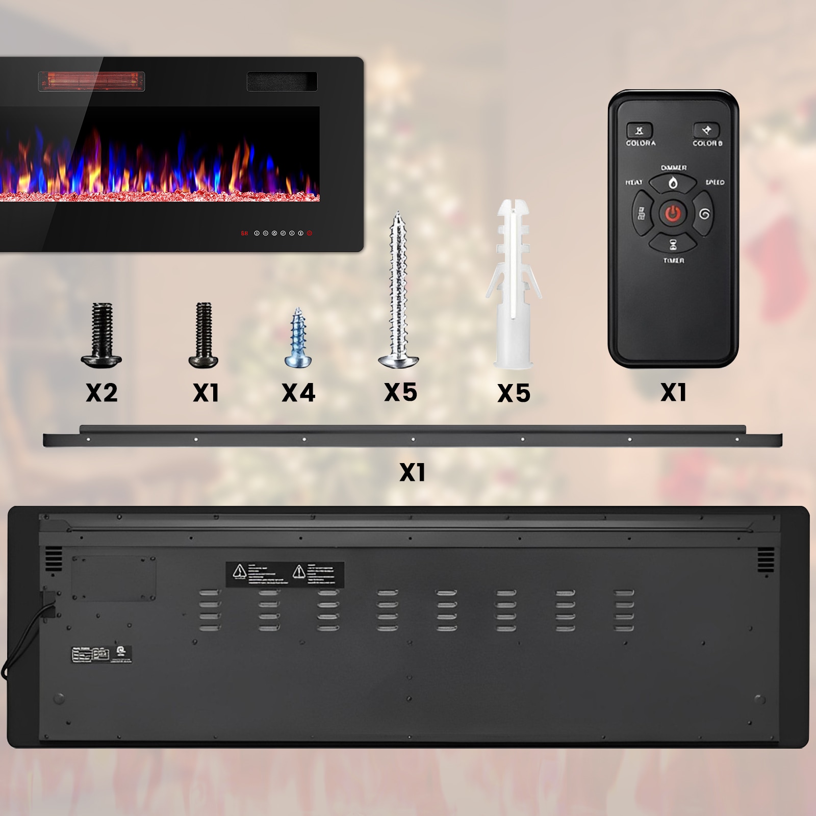 COWSAR LSFPC3-50 Electric-Fireplaces - View #7