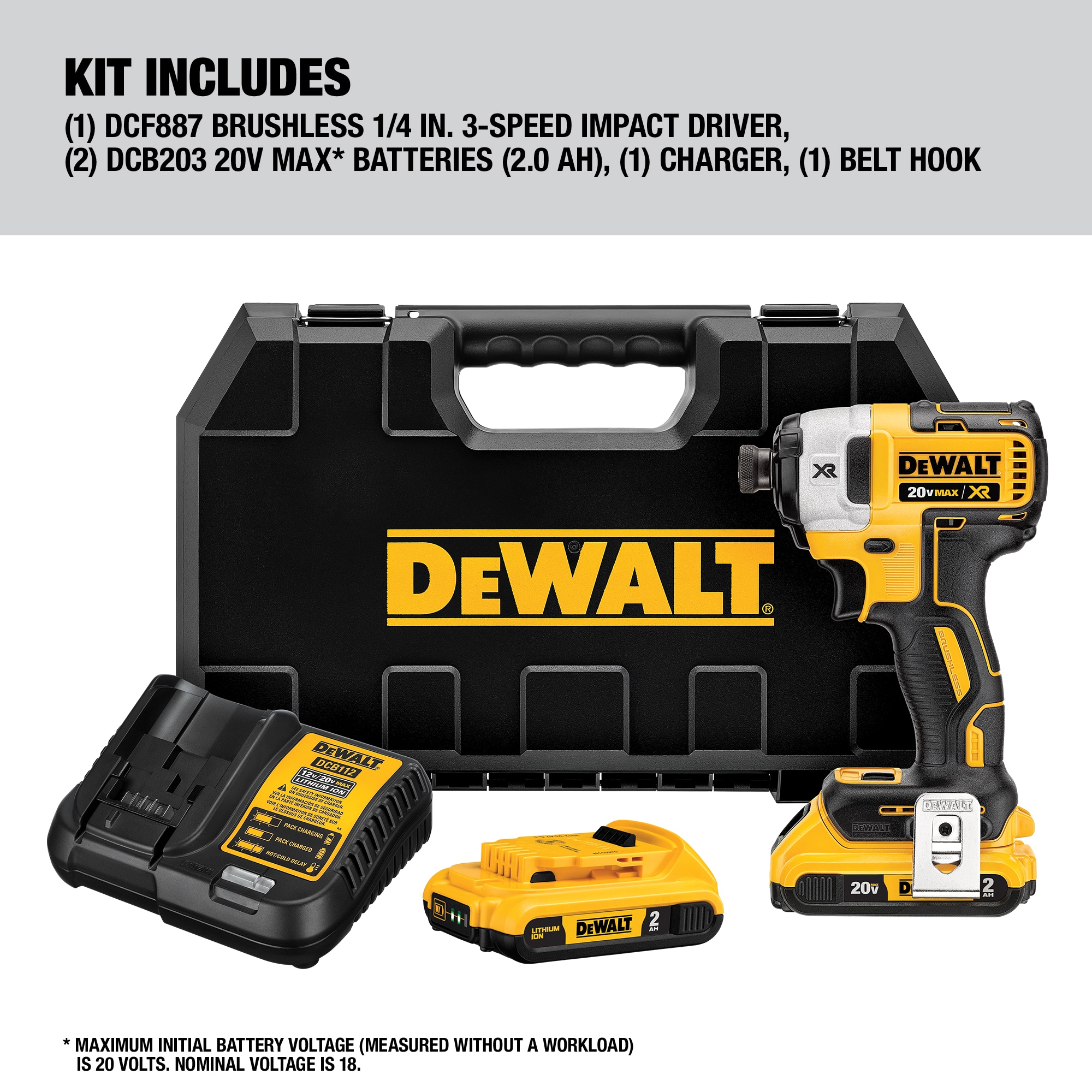 20V MAX* Brushless Cordless Drill/Driver and Impact Driver Combo