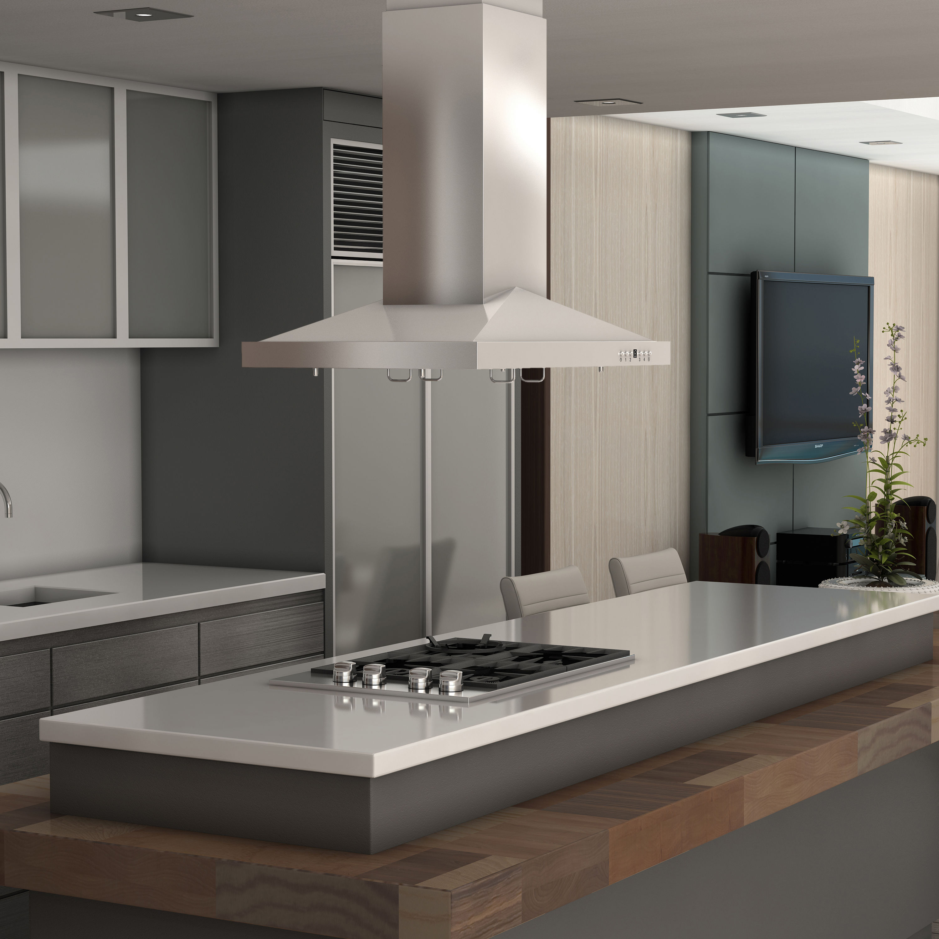 ZLINE KITCHEN & BATH GL1I-30 Island-Range-Hoods - View #9