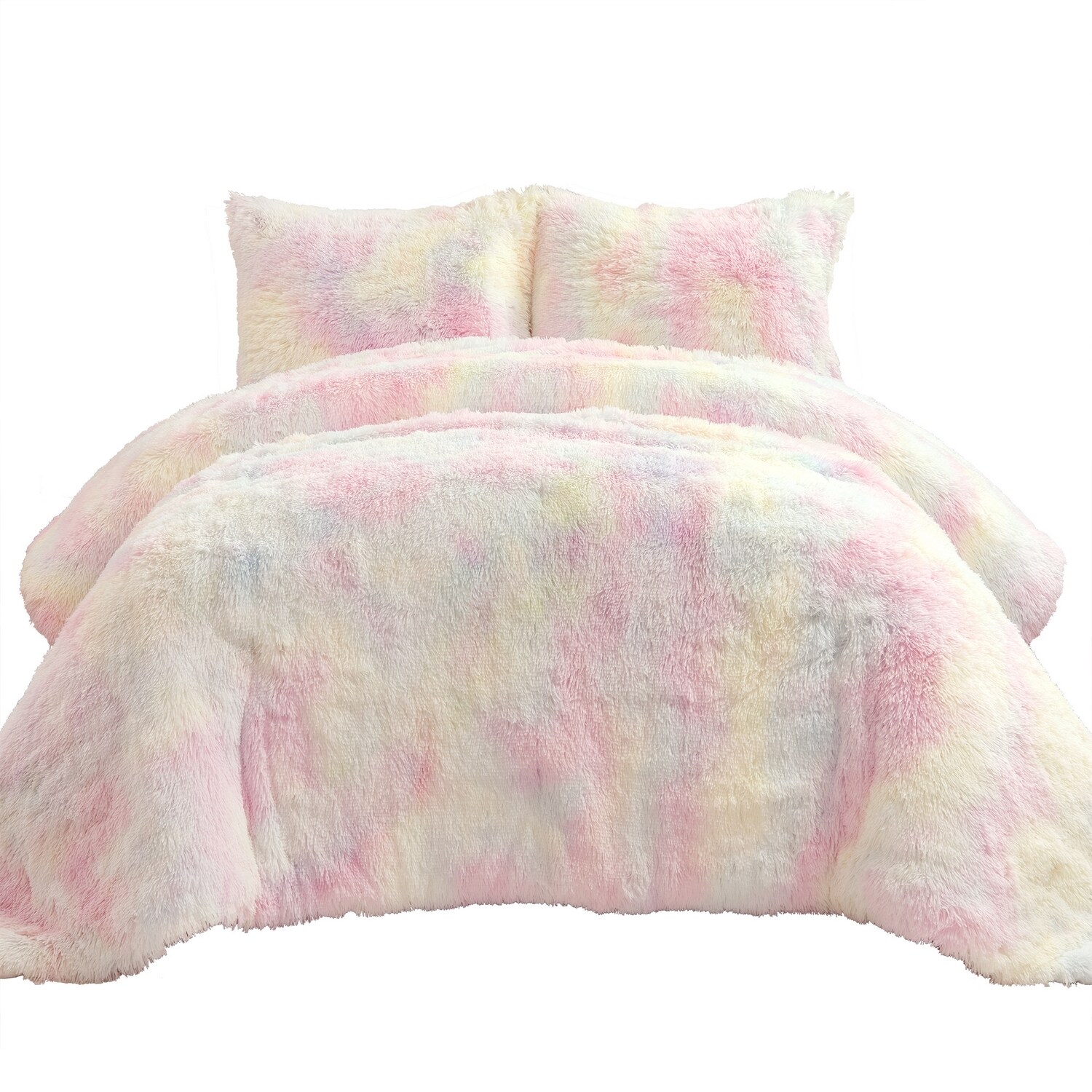 Emma Faux Fur Decorative Pillow Cover, Lush Decor