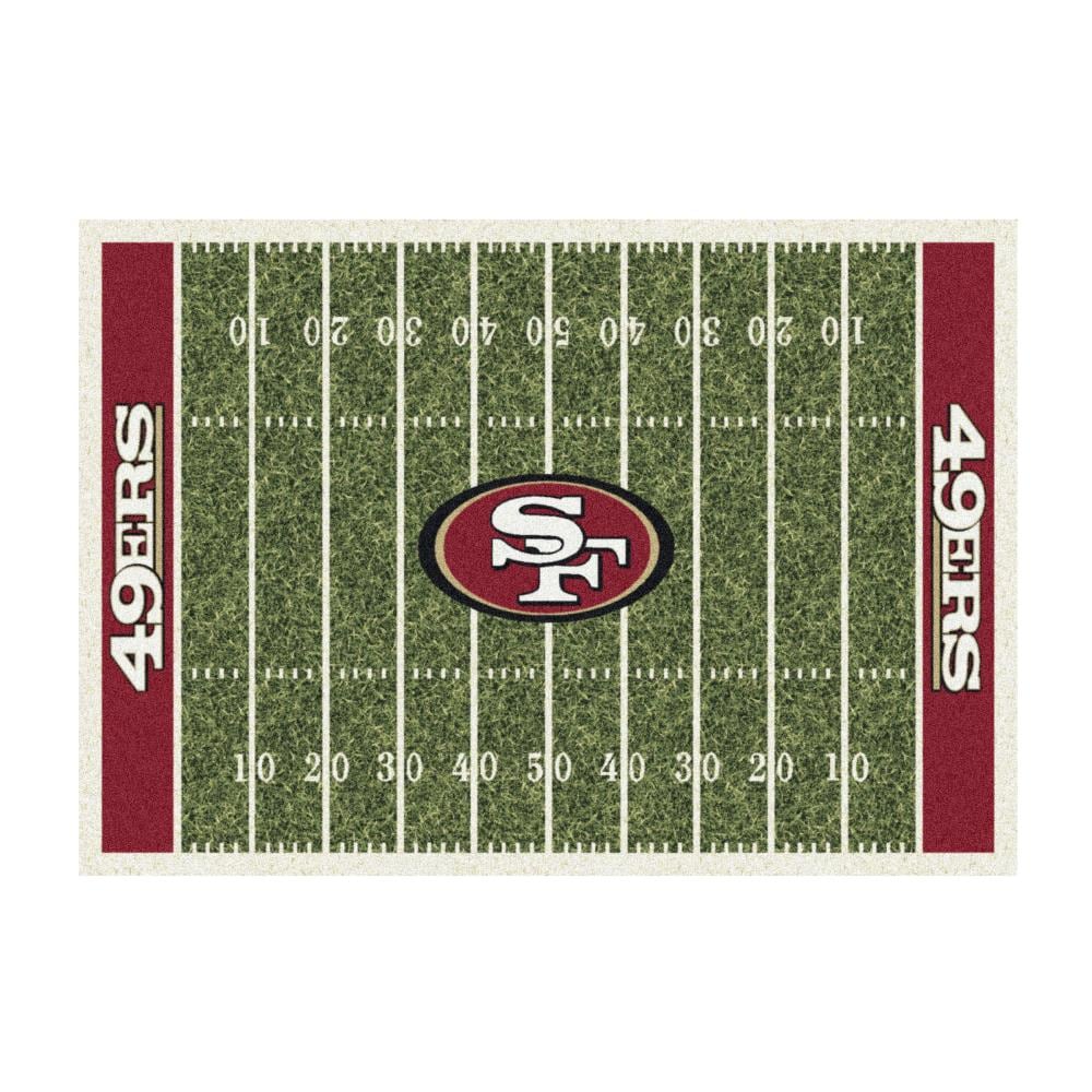 Officially Licensed NFL San Francisco 49ers 27 Round Vintage Logo Rug