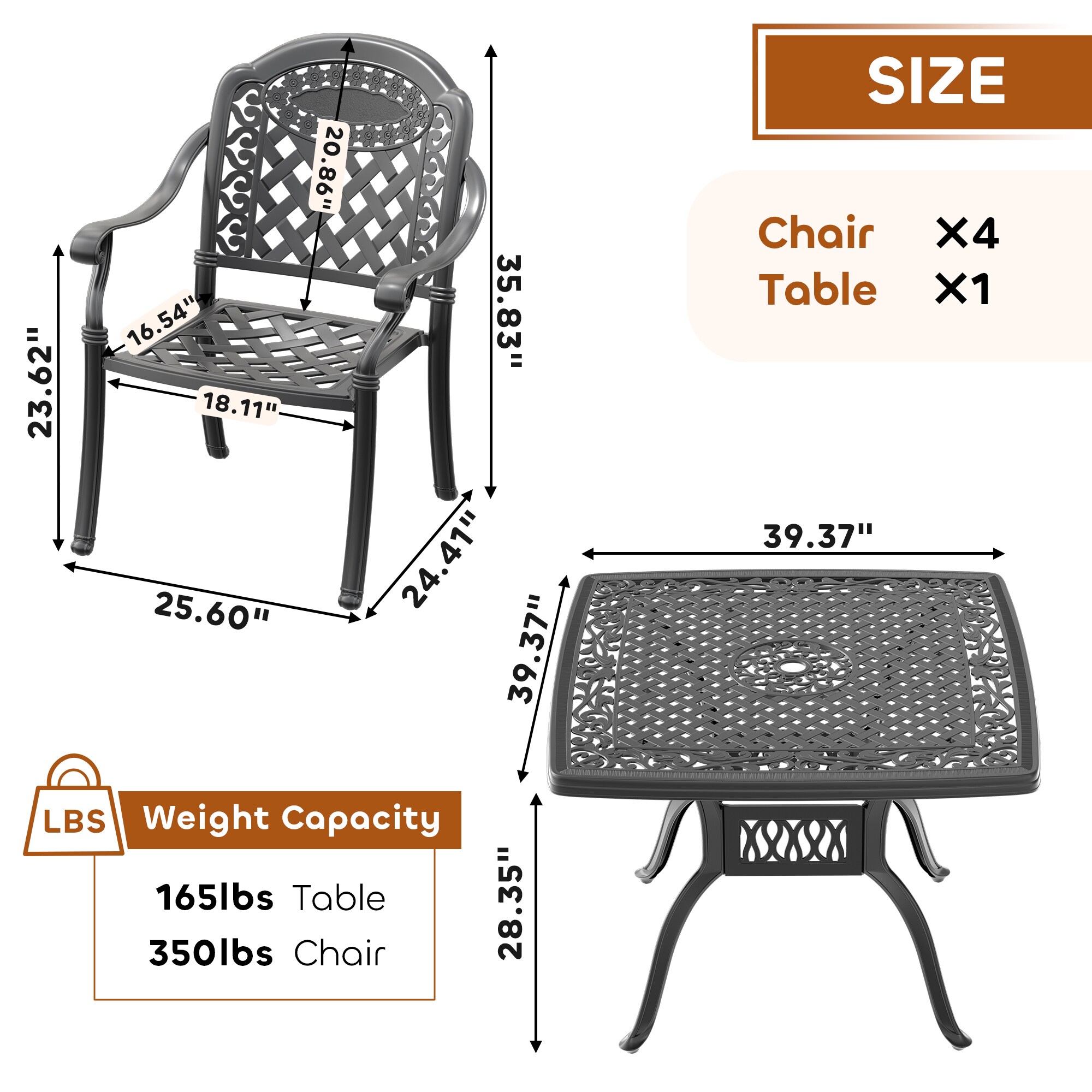 nicesure SLBK6008CZ4A1177RC Patio-Dining-Sets - View #9