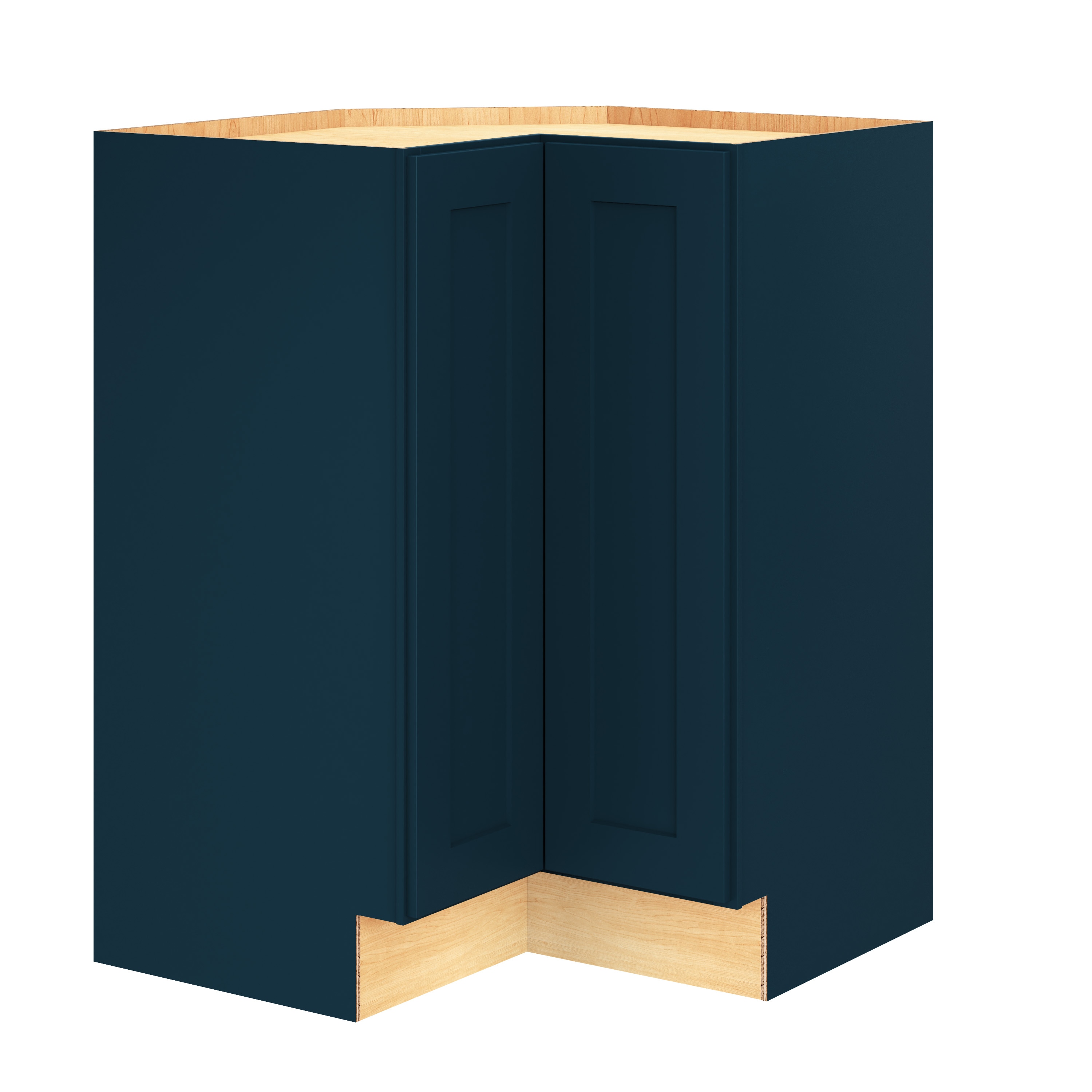 Diamond Express 330 BER36R Jamestown 36-in W x 34.5-in H x 24-in D Regatta Blue L-shaped Corner base Fully assembled Plywood Cabinet (Recessed Panel Shaker)