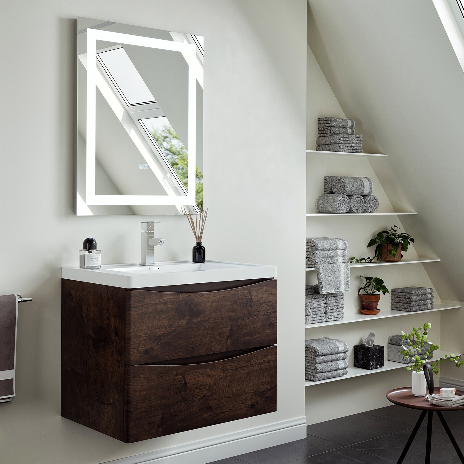 Eviva EVMR34-24X30-LED Framed-Bath-Mirrors - View #3
