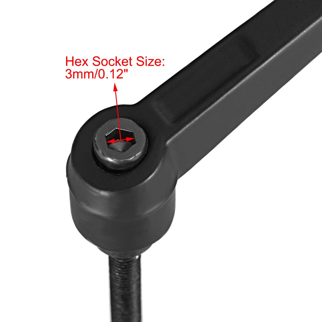 Linder Group Inc Adjustable Clamping Lever Handle M5 x 25mm Metric ...