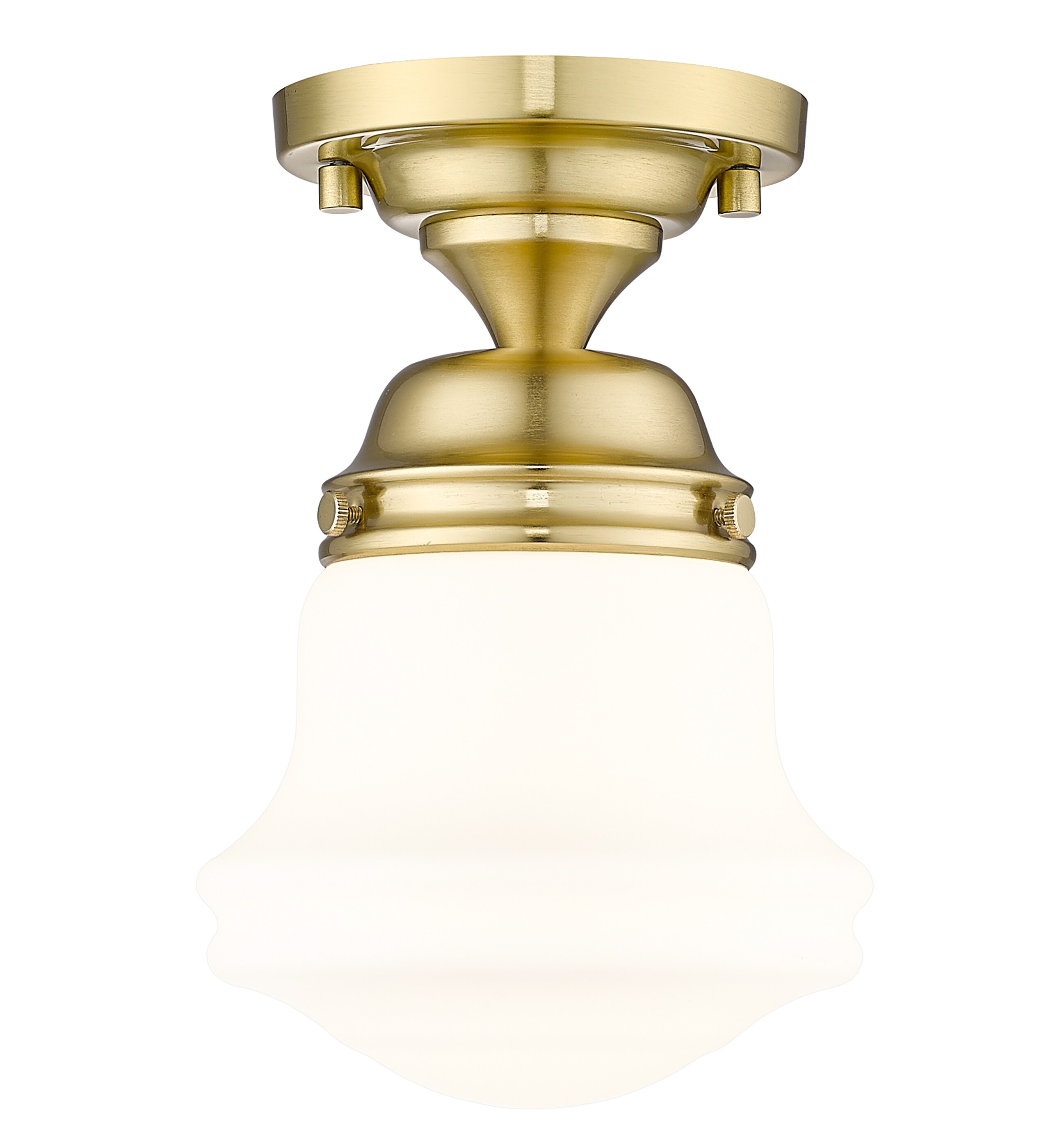Z-Lite 735F1-LG Vaughn 1 -Light 6-in Distressed Gold Flush Mount Light