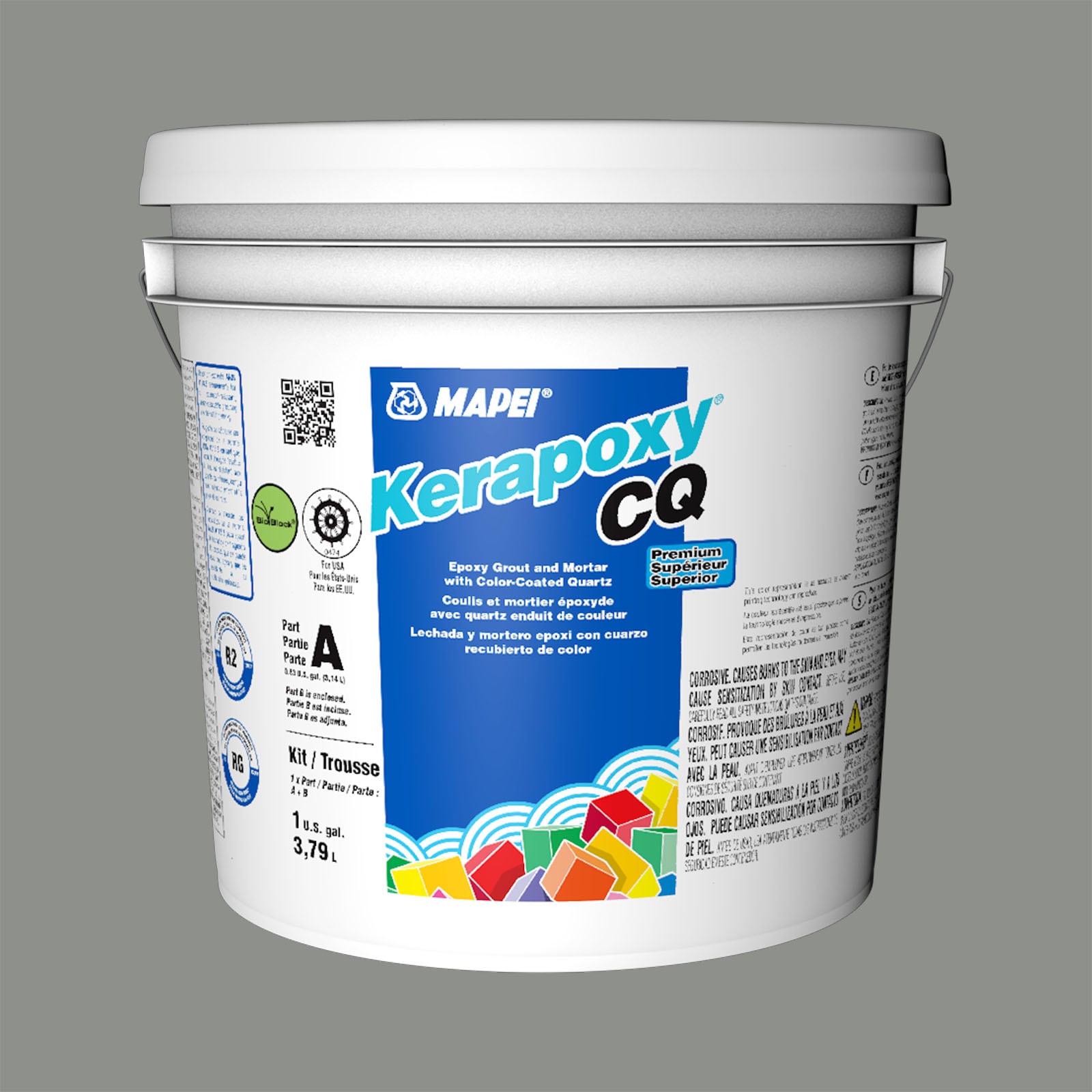 MAPEI 5UB522804 Kerapoxy CQ Cavern Moss #5228 Epoxy Grout (1-Gallon)