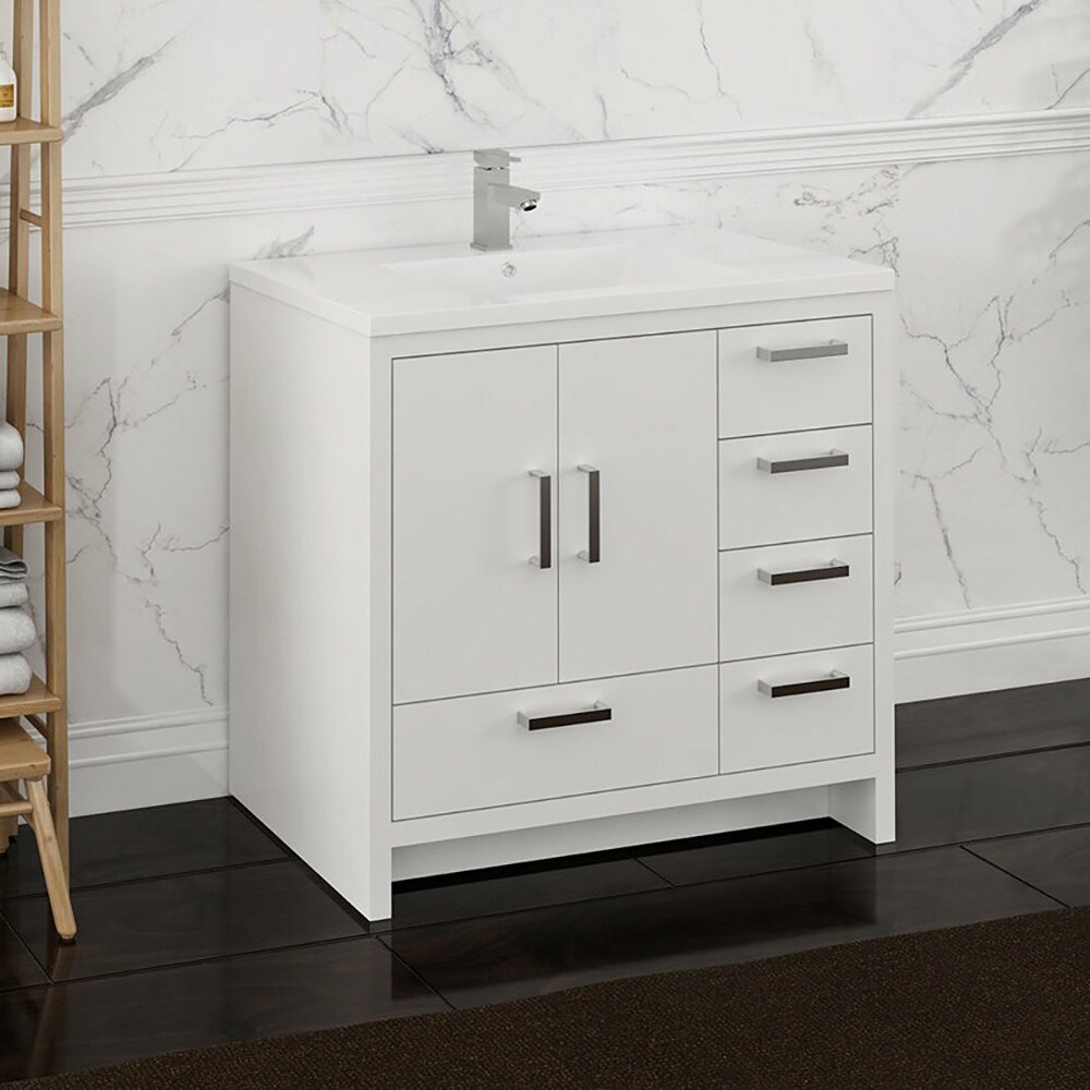 Fresca FCB9436WH-R-I Bath-Vanity-Combo - View #9