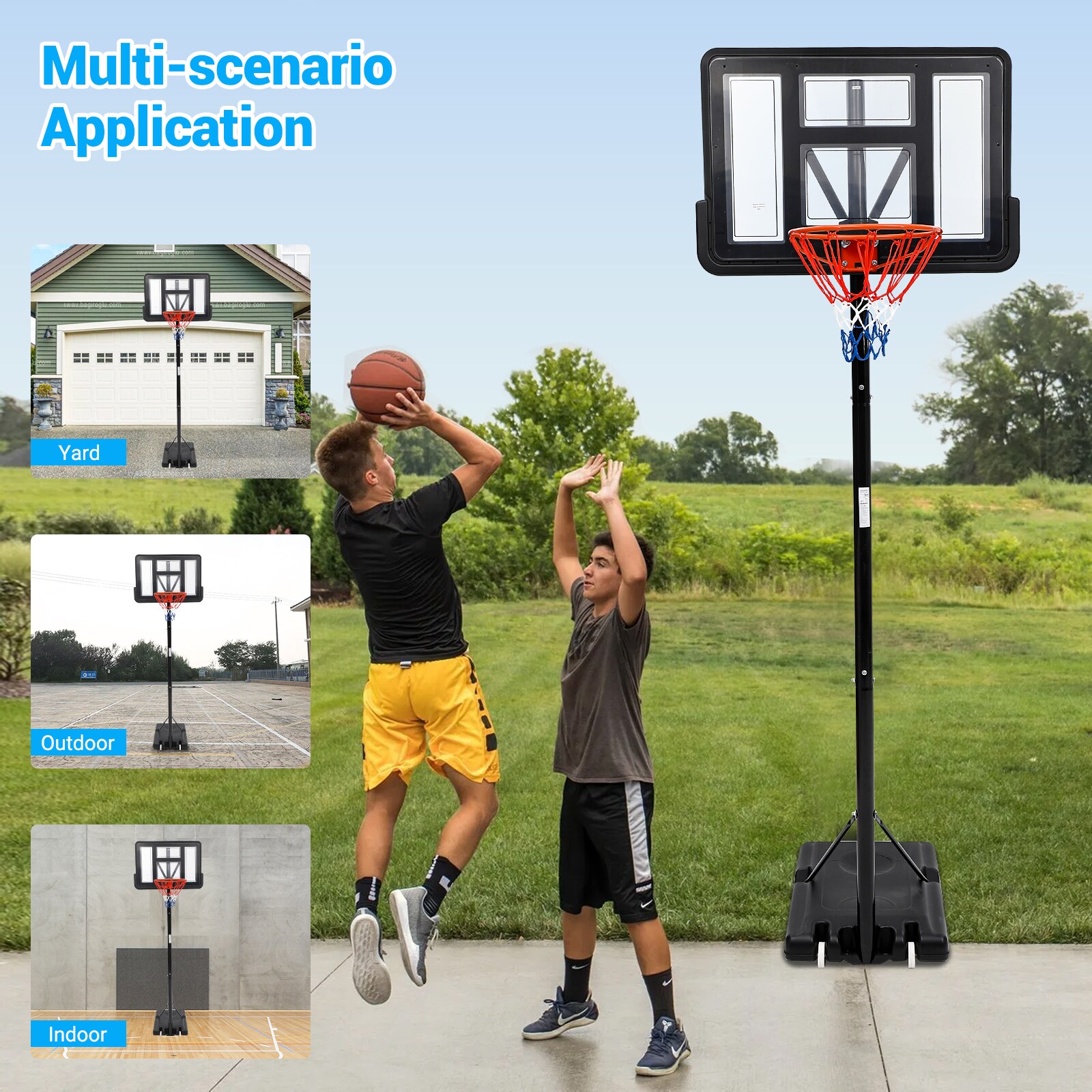 GarveeLife C3H-CFICQWQJZDJ-CA Basketball-System - View #6
