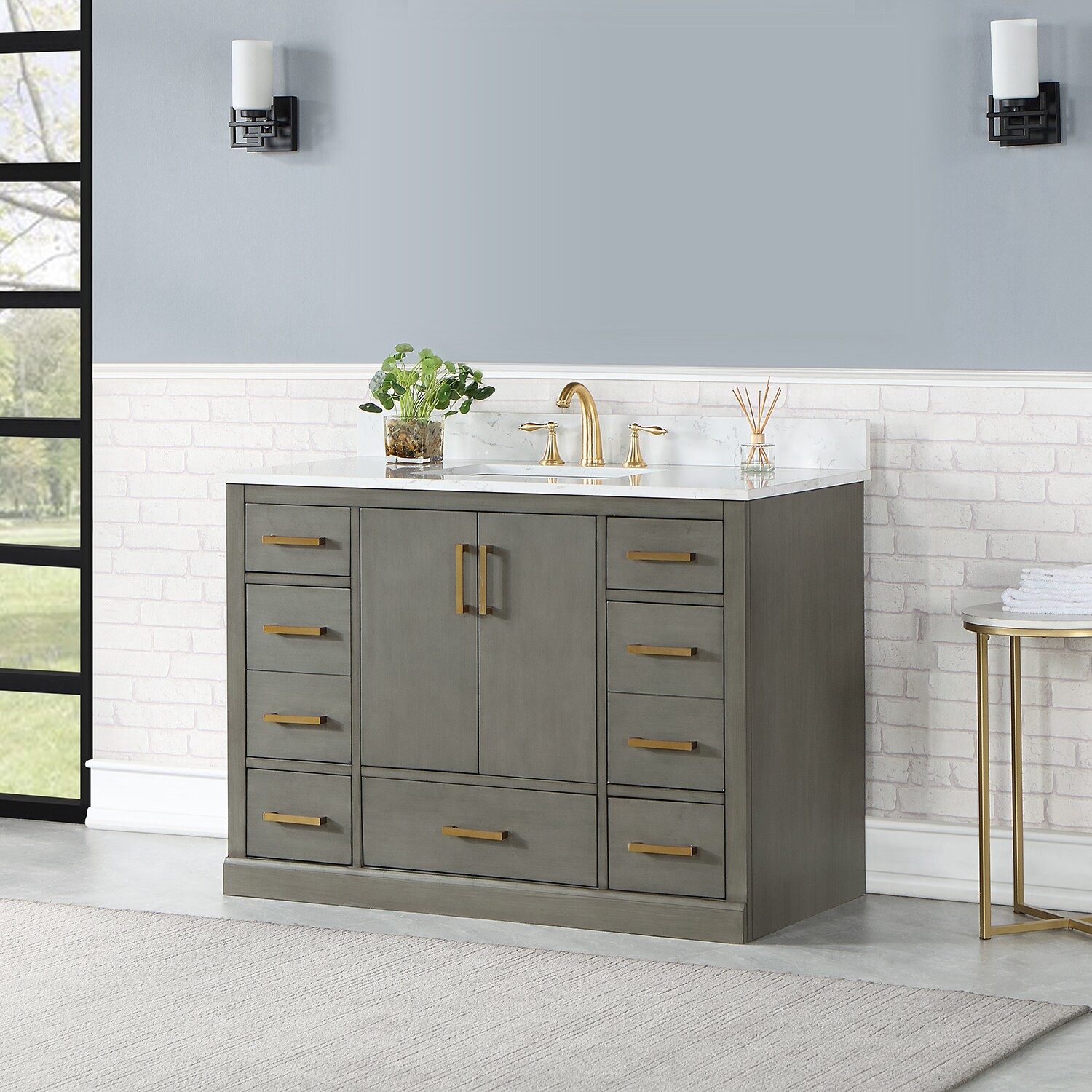 Altair 544048-GP-AW-NM Bath-Vanity-Combo - View #6