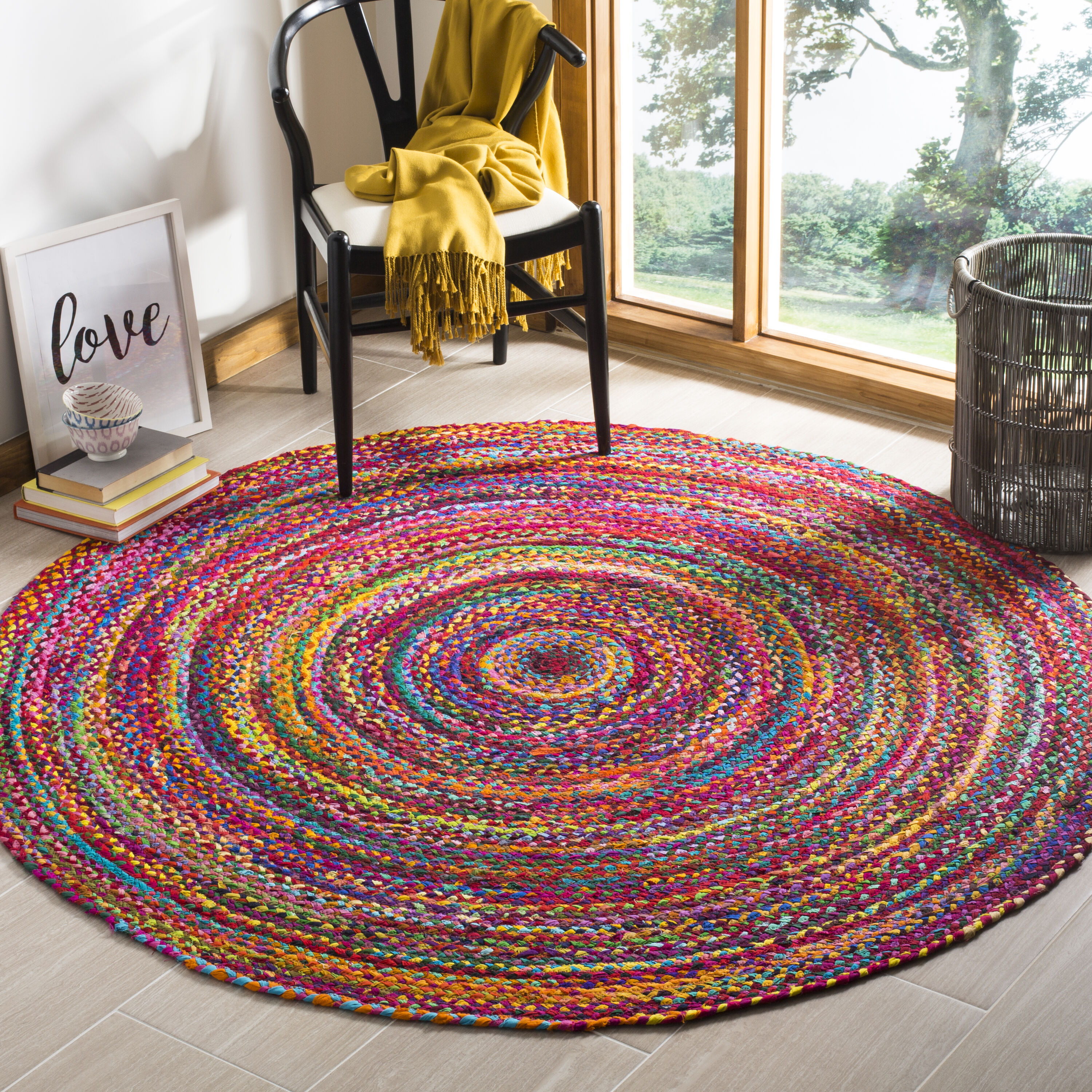 Hand-braided Wool Rug #2 — New Towne Gallery
