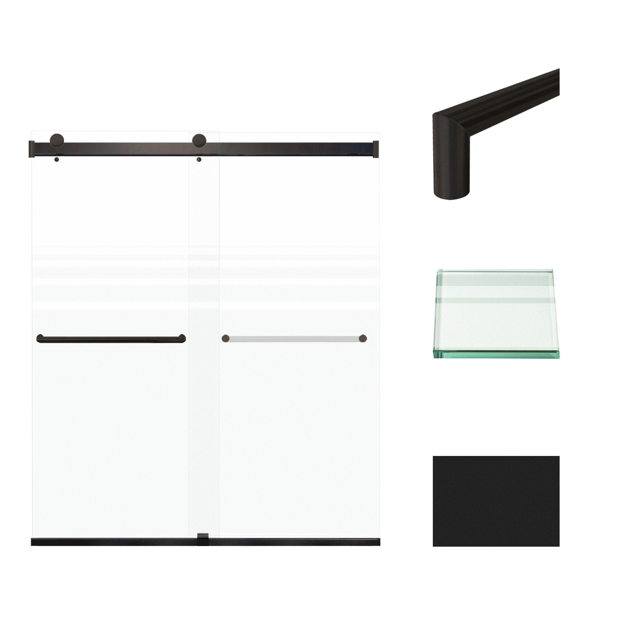 Transolid BRP607008F-T-MB Shower-Doors - View #2