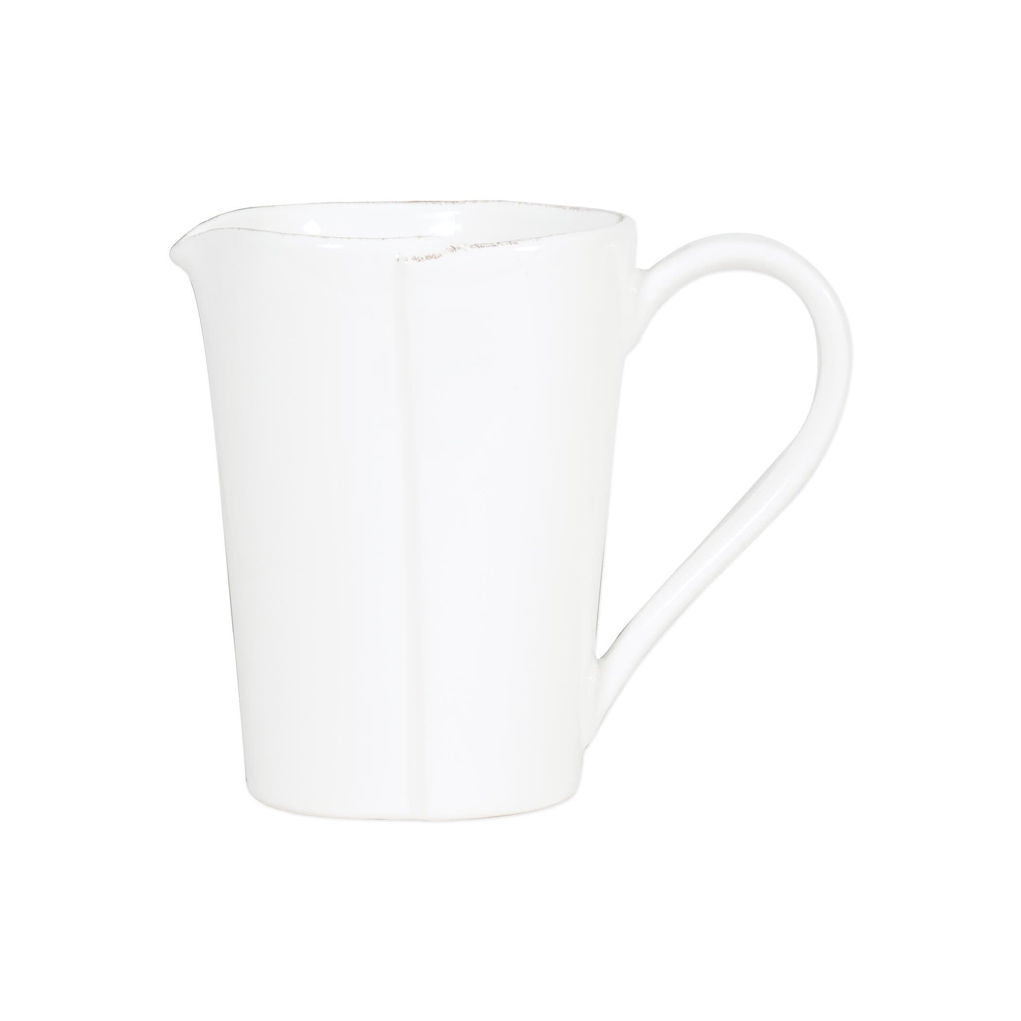 VIETRI Melamine Lastra White Pitcher #MLAS-W2315