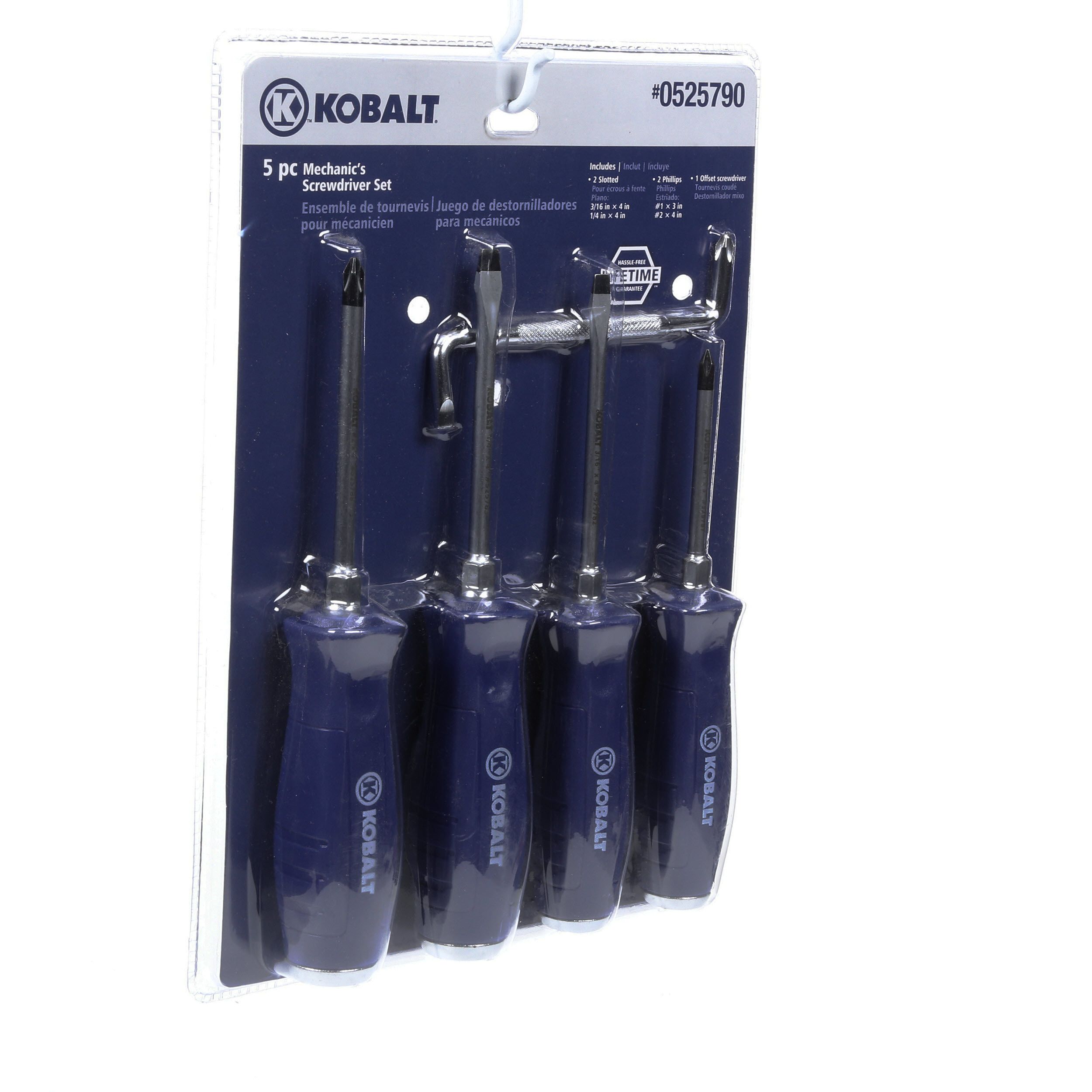 Kobalt 5-Piece Plastic Handle Set Multi-bit Screwdriver Set in the 